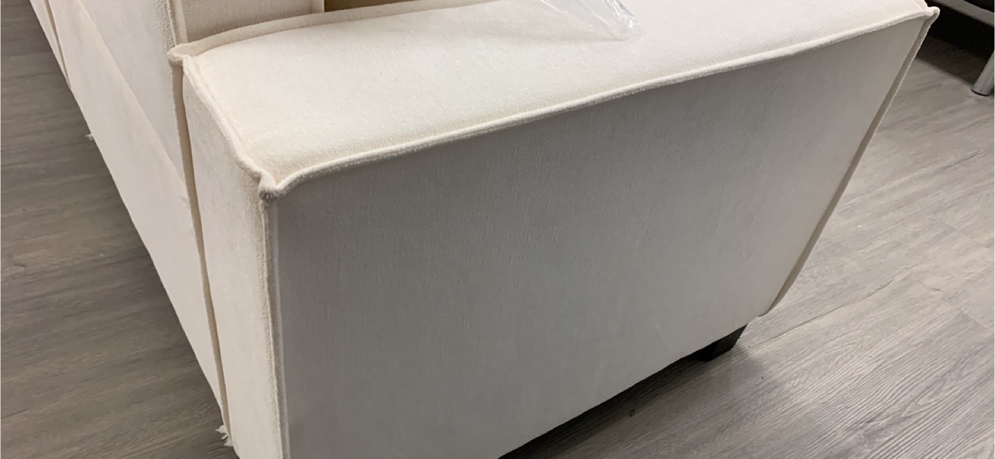 White Sofa with Cushions - photo 2