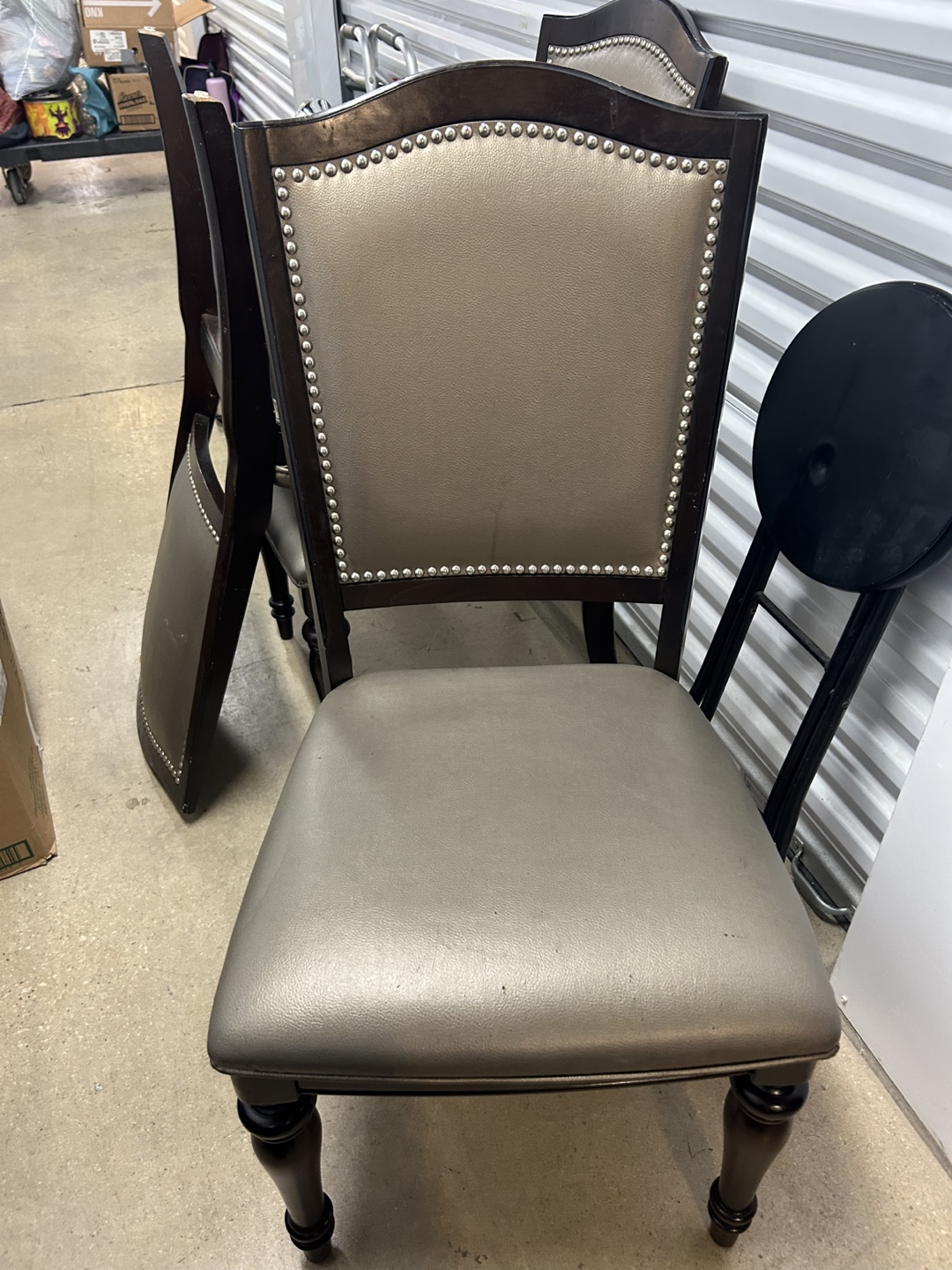 Dining Chair with Silver Studs 4pc - photo 3