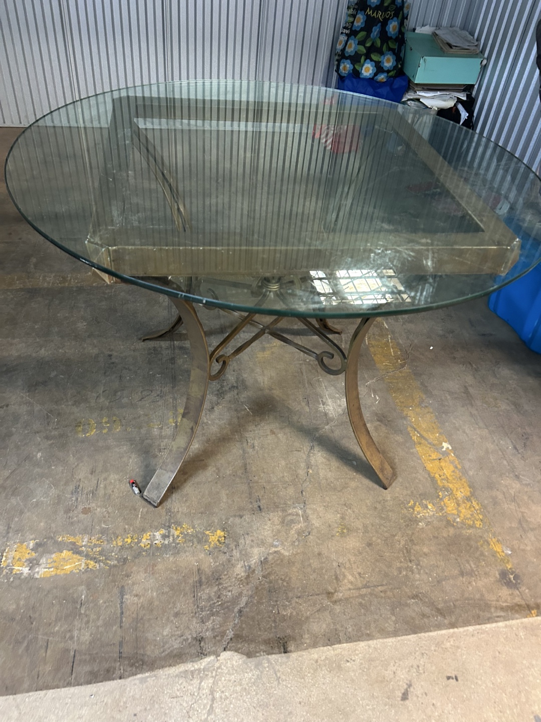 Round Glass Top Coffee Table