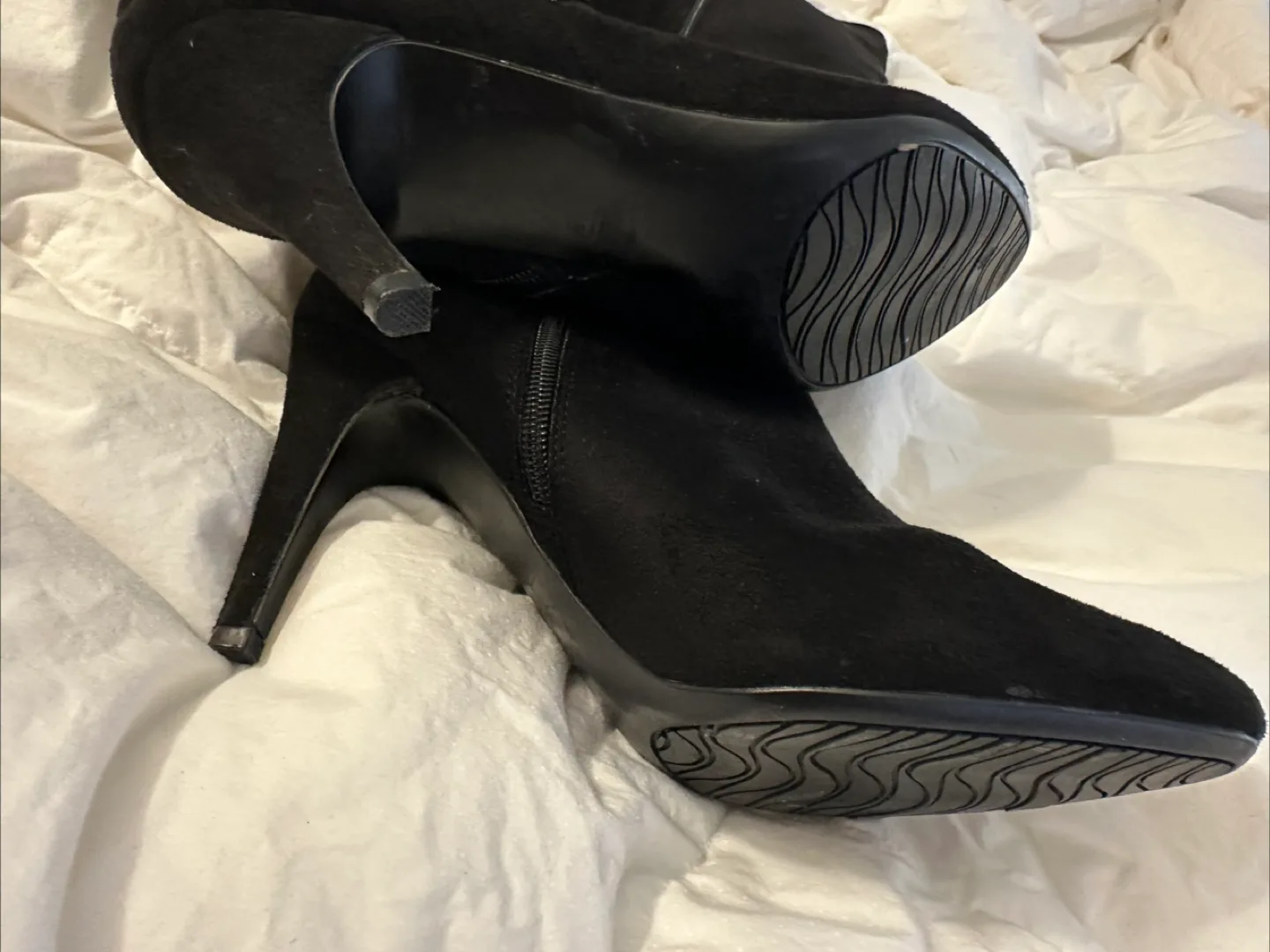 Black Suede Boots - Size 8.5M image indicator(3)