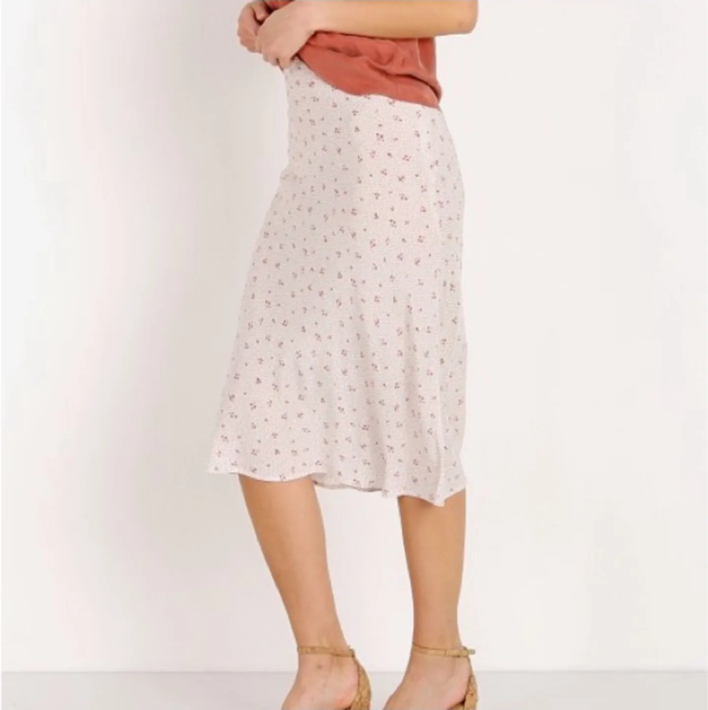 🧡 Jasmine Slip Midi Skirt Size 6 thumbnail