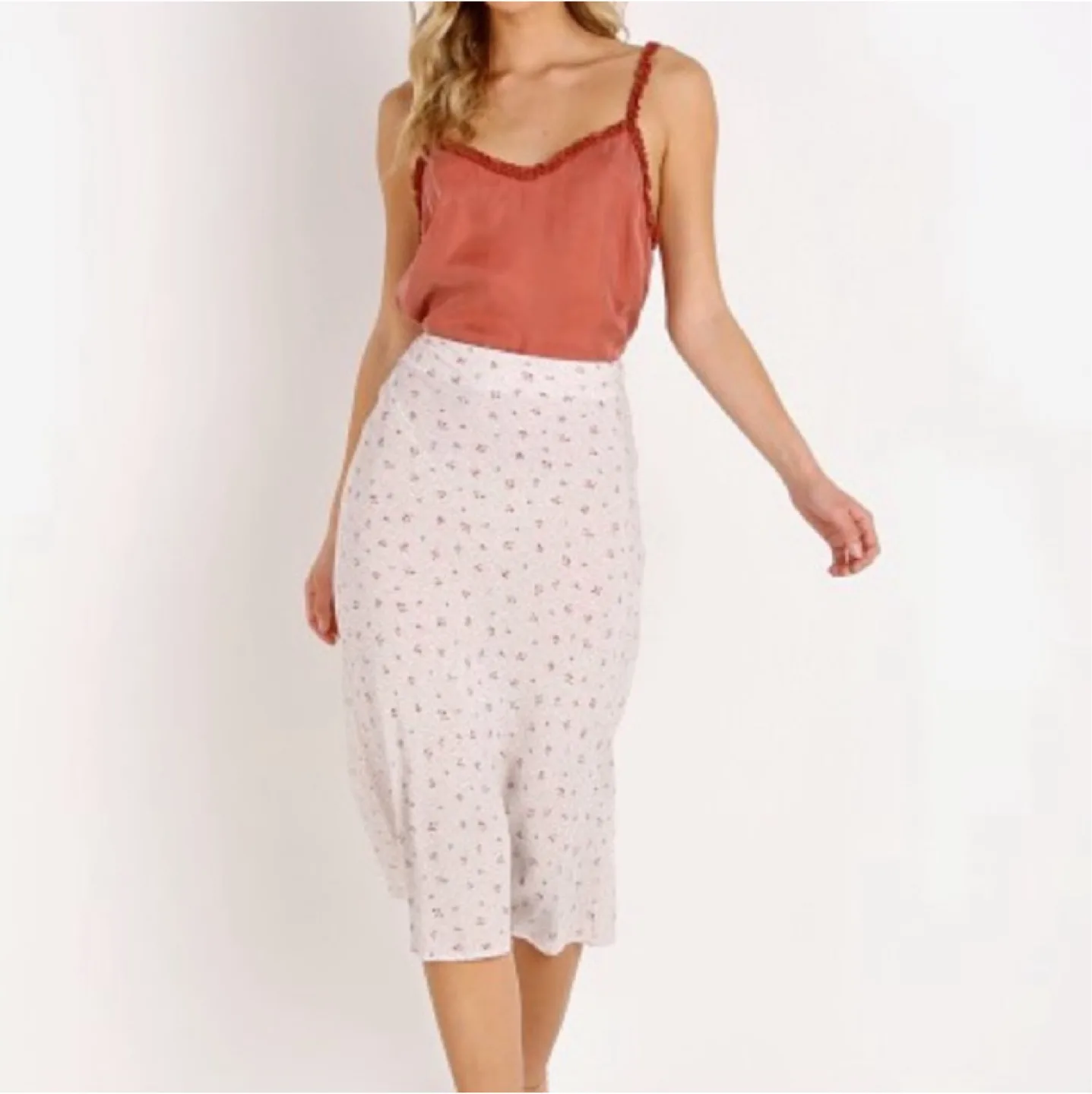 🧡 Jasmine Slip Midi Skirt Size 6 image indicator(2)