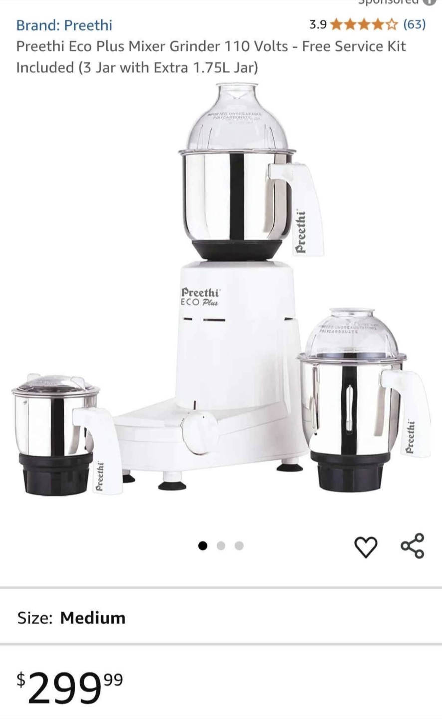 Preethi Eco Plus Mixer Grinder Jars (3)