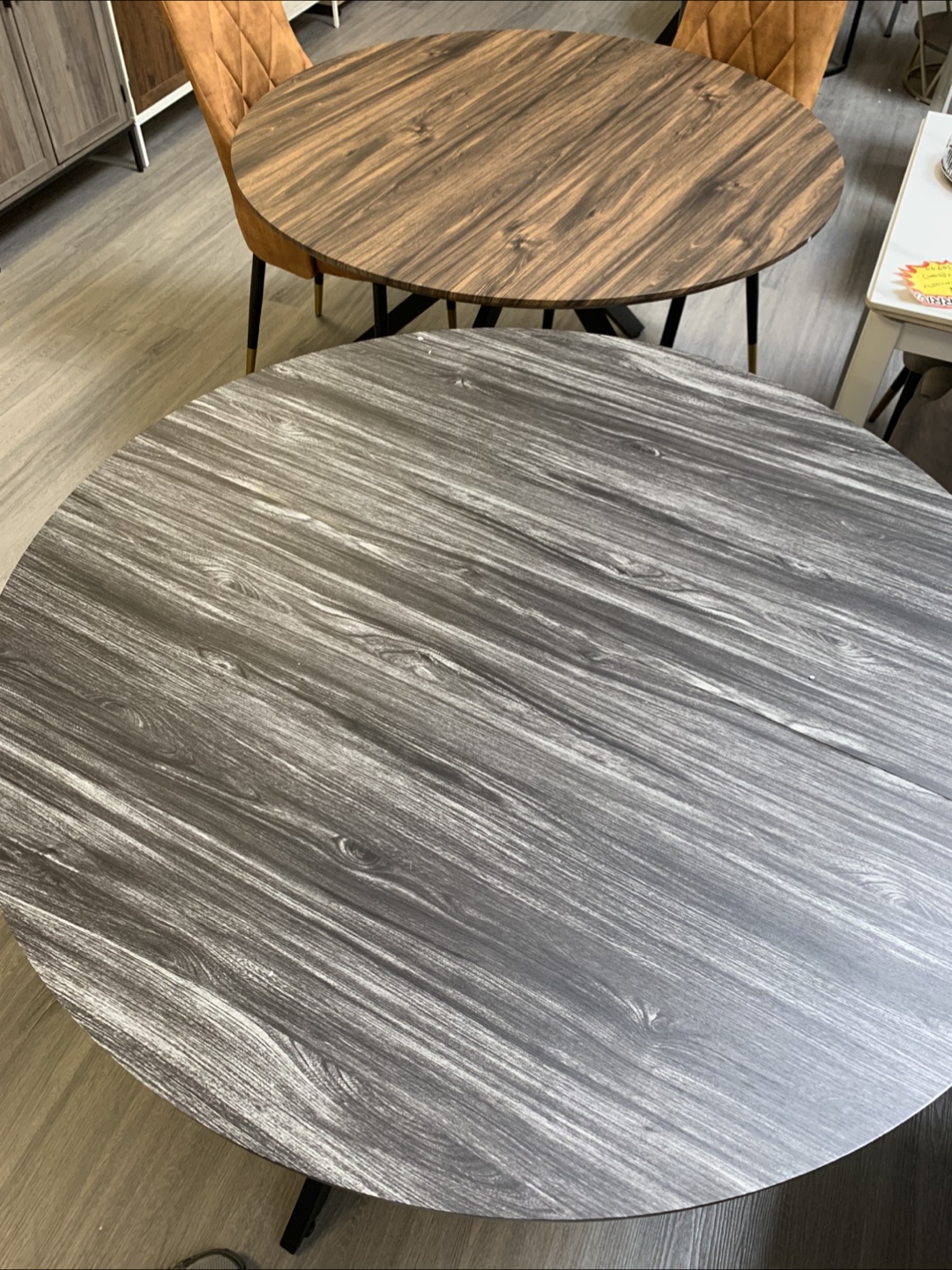 Round Dining Table - Wood & Metal