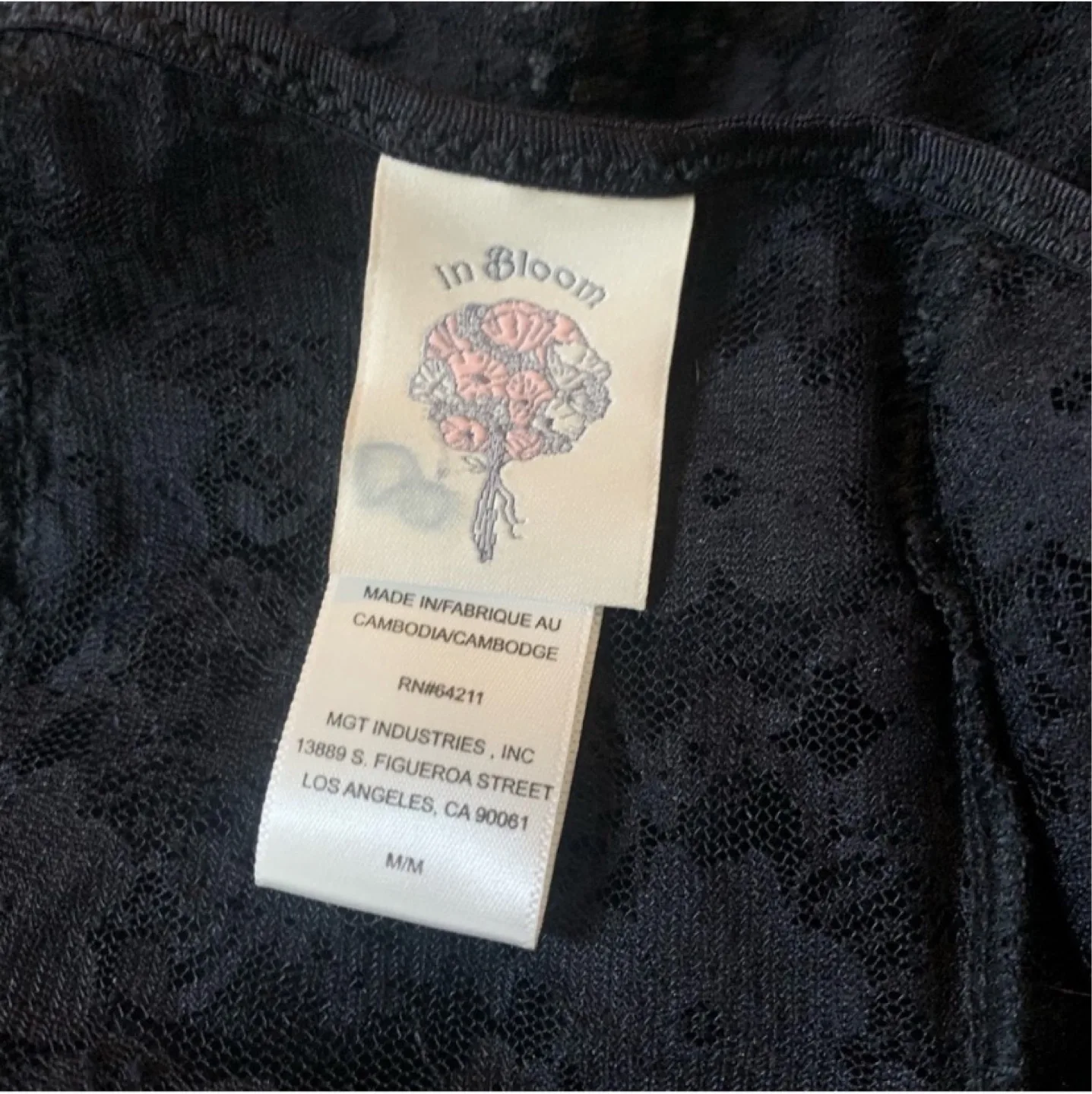 🧡Black floral lace slip medium image indicator(7)