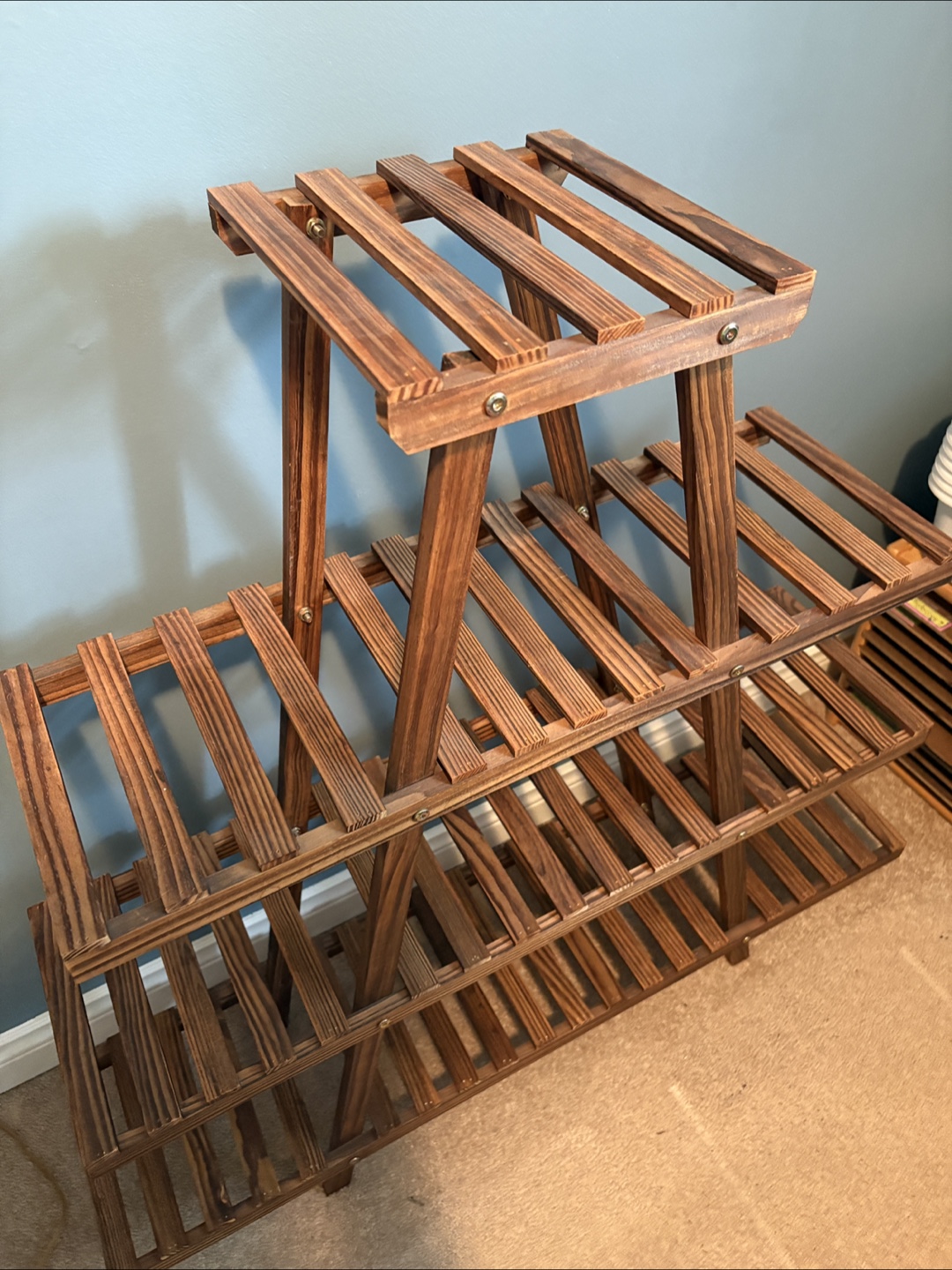 Wooden 3-Tier Plant Stand - photo 2