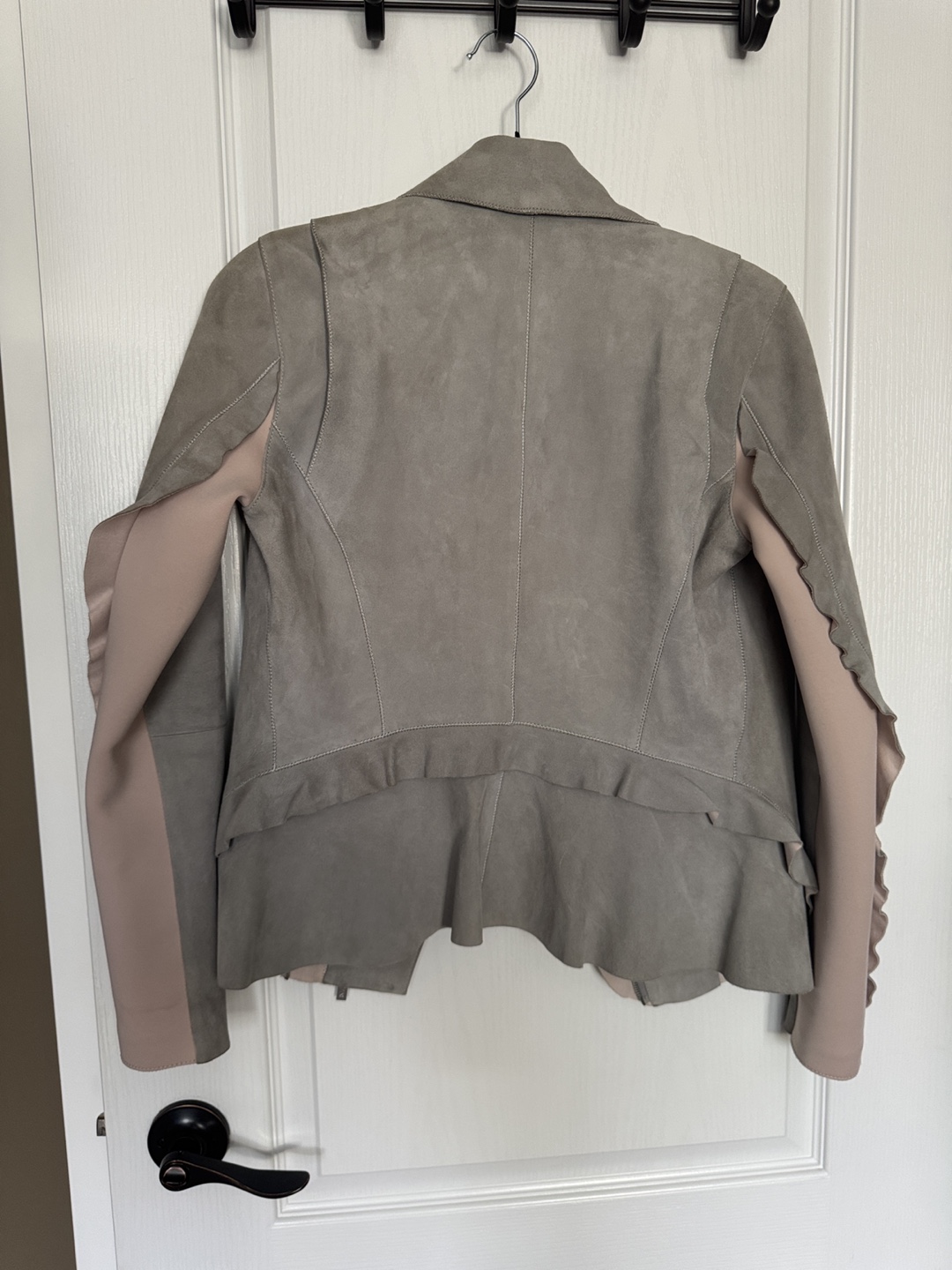 Zac Posen Suede Leather Jacket size S/M - photo 3