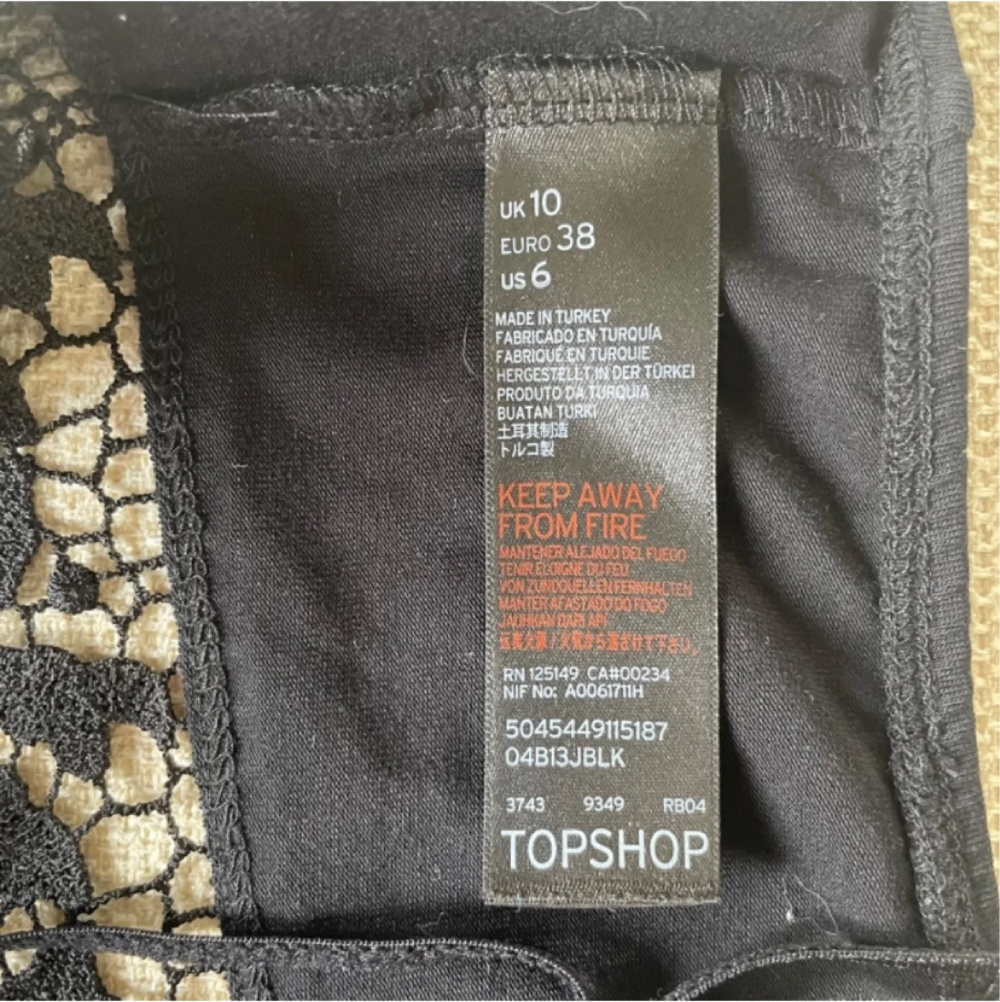 🧡Topshop black crochet crop top bralette size 6 image indicator(8)