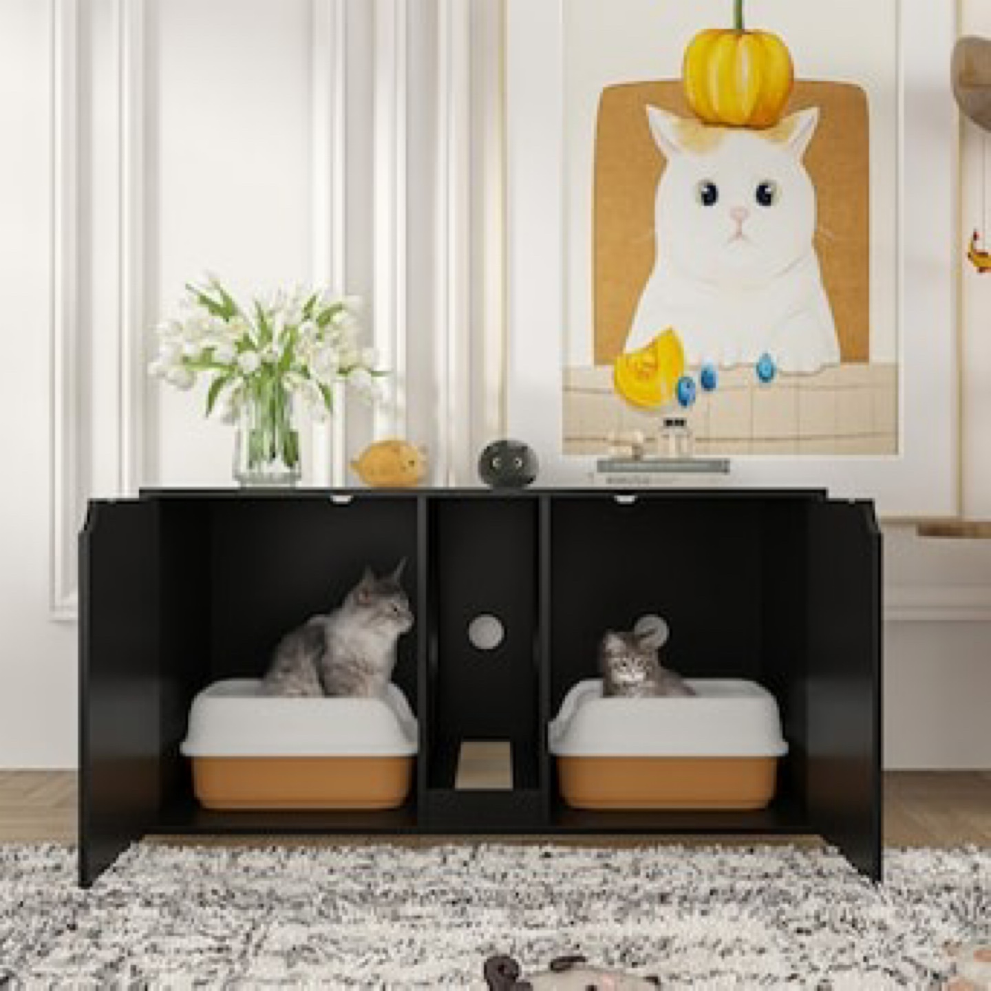 MIDHAM Composite Indoor Medium Cat House