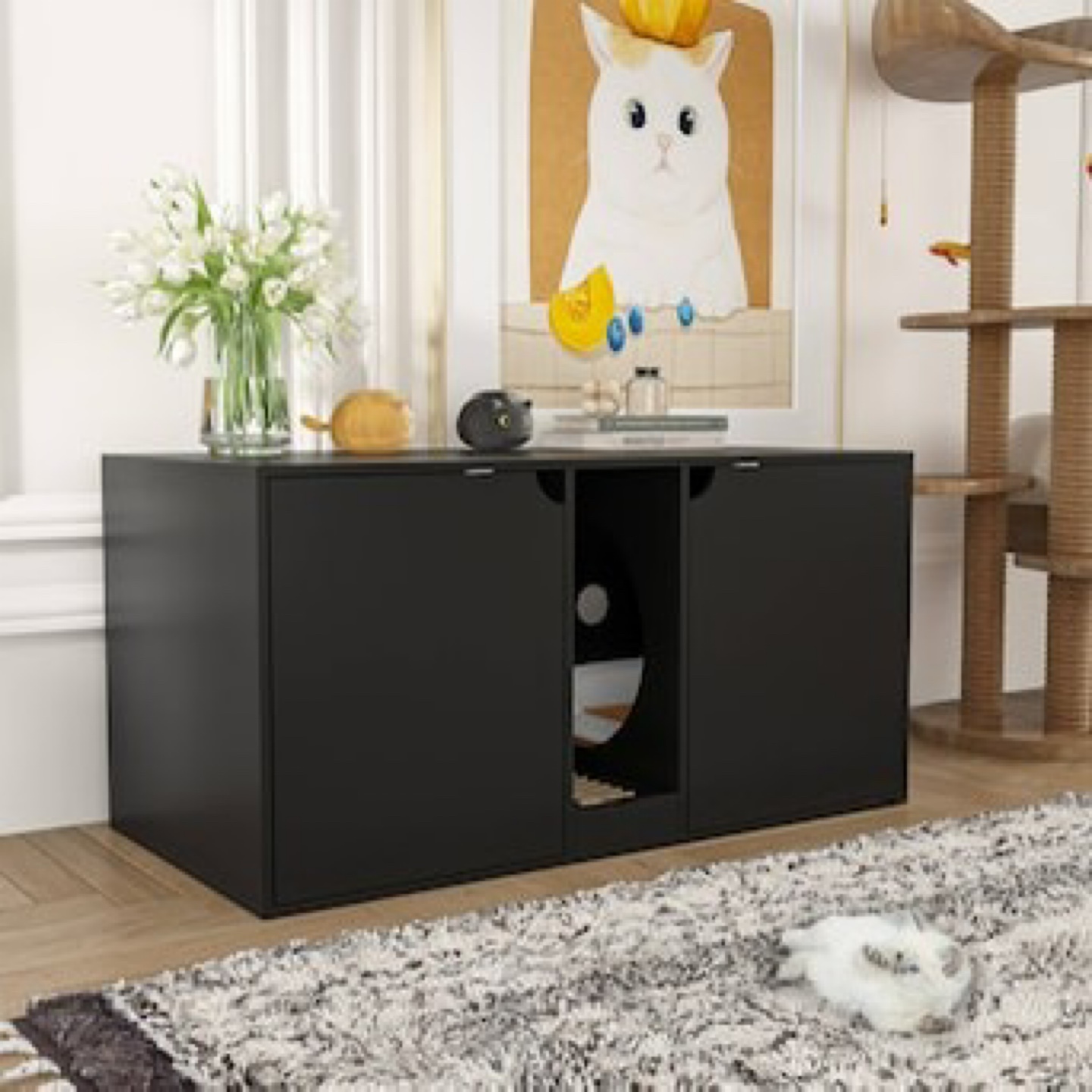 MIDHAM Composite Indoor Medium Cat House - photo 2