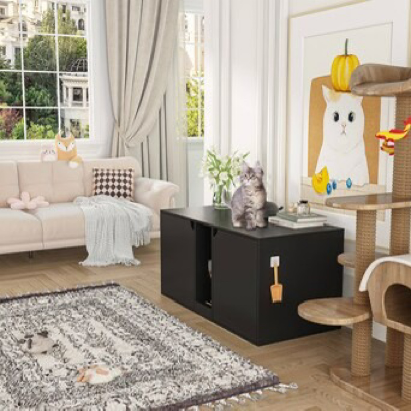 MIDHAM Composite Indoor Medium Cat House - photo 3