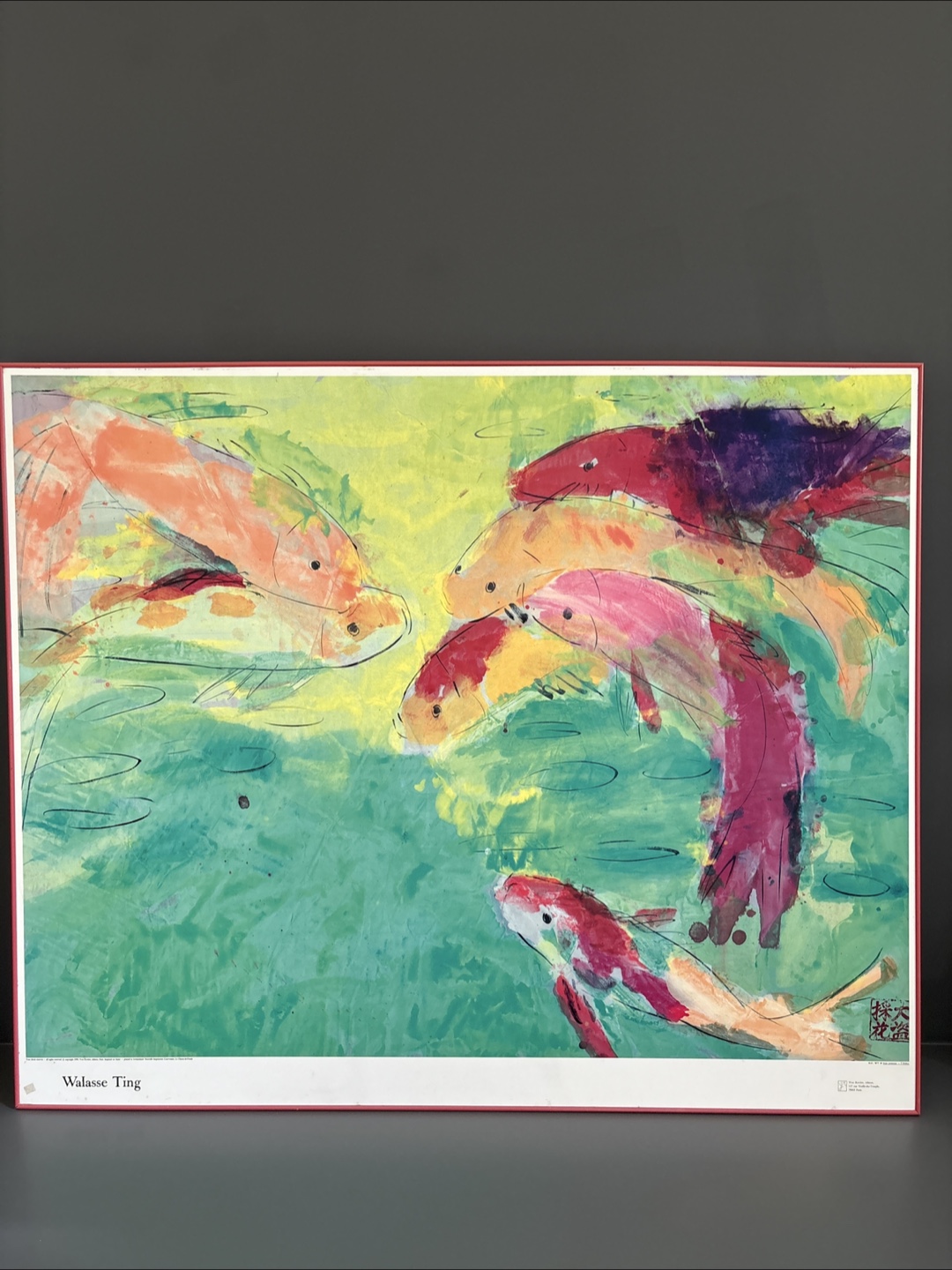 Walasse Ting '48 Sept poissons - 7 Fishes' Print