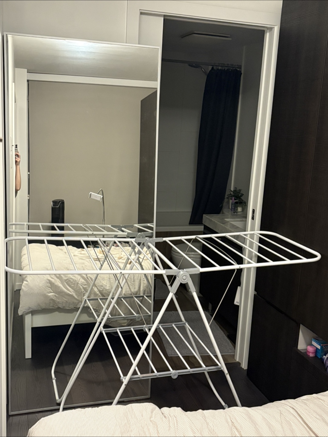 Foldable Clothes Drying Rack - White - photo 2