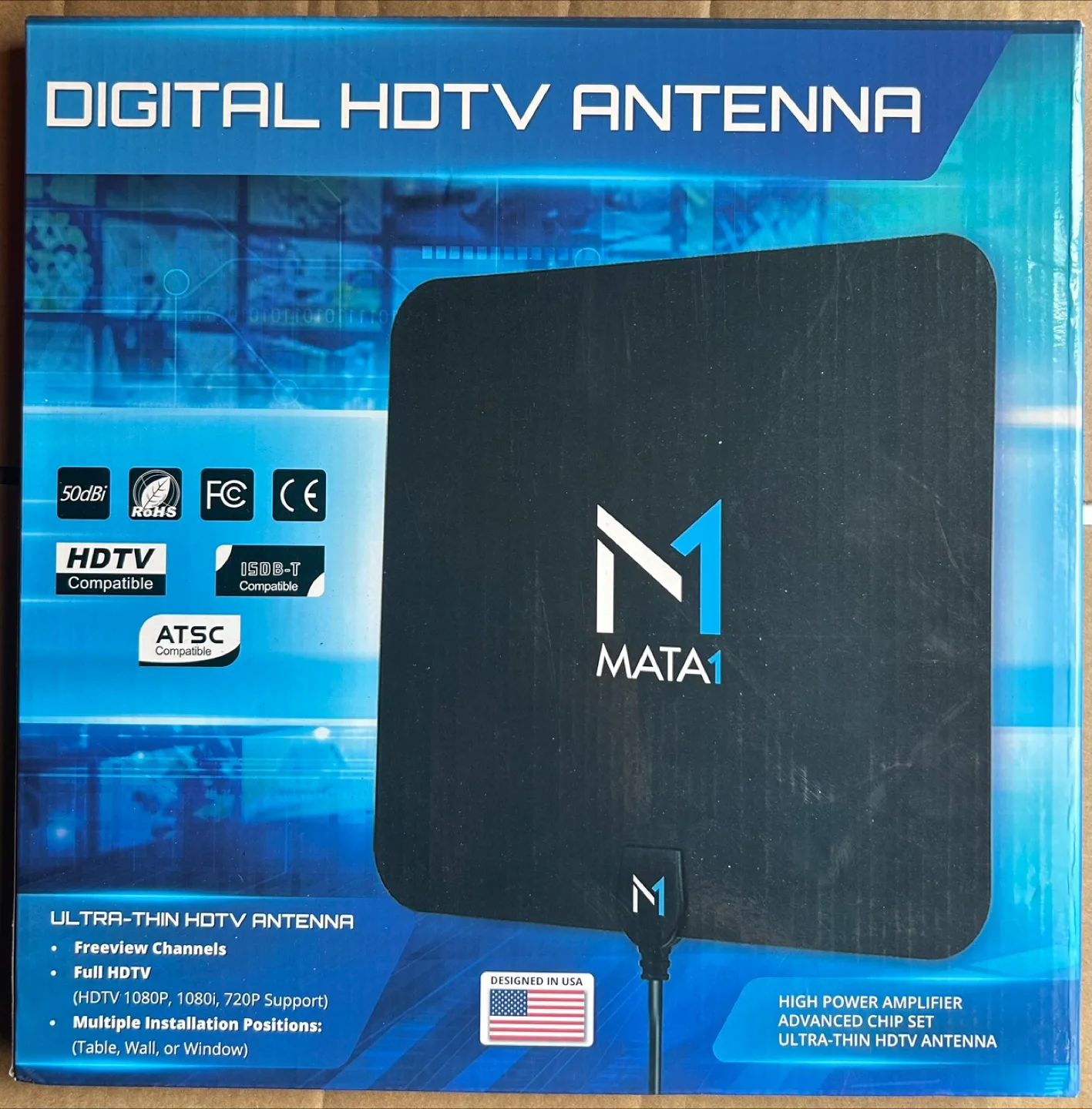 MATA1 Ultra-Thin HDTV Antenna - Digital TV thumbnail