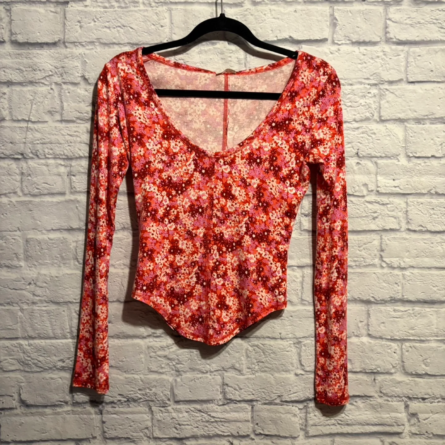 New Free People Floral Top- Size XS thumbnail