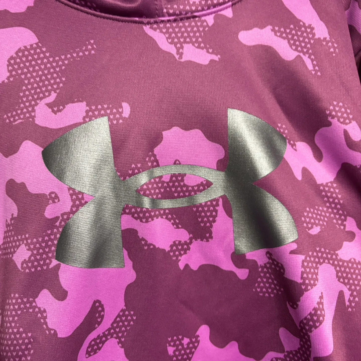 Under Armour Youth YXL Purple Camo Hoodie image indicator(2)