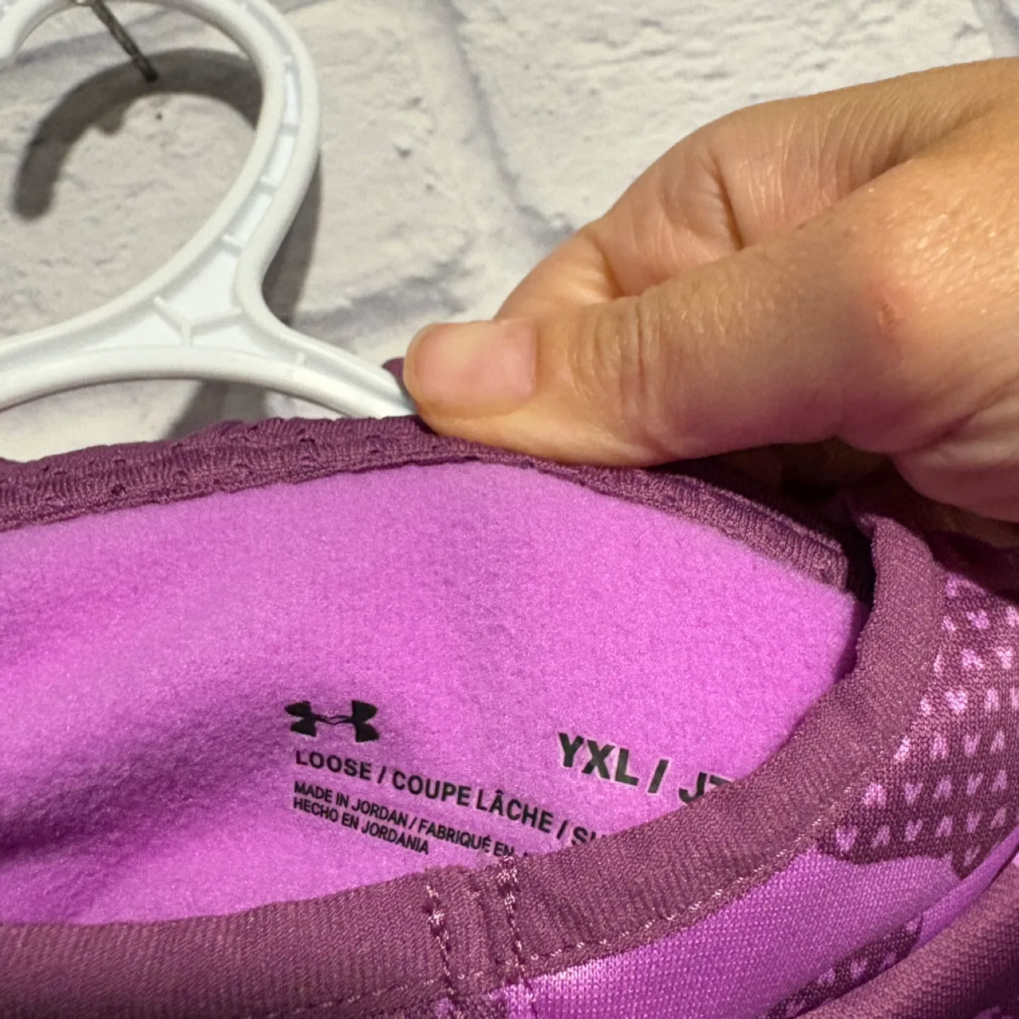 Under Armour Youth YXL Purple Camo Hoodie image indicator(5)