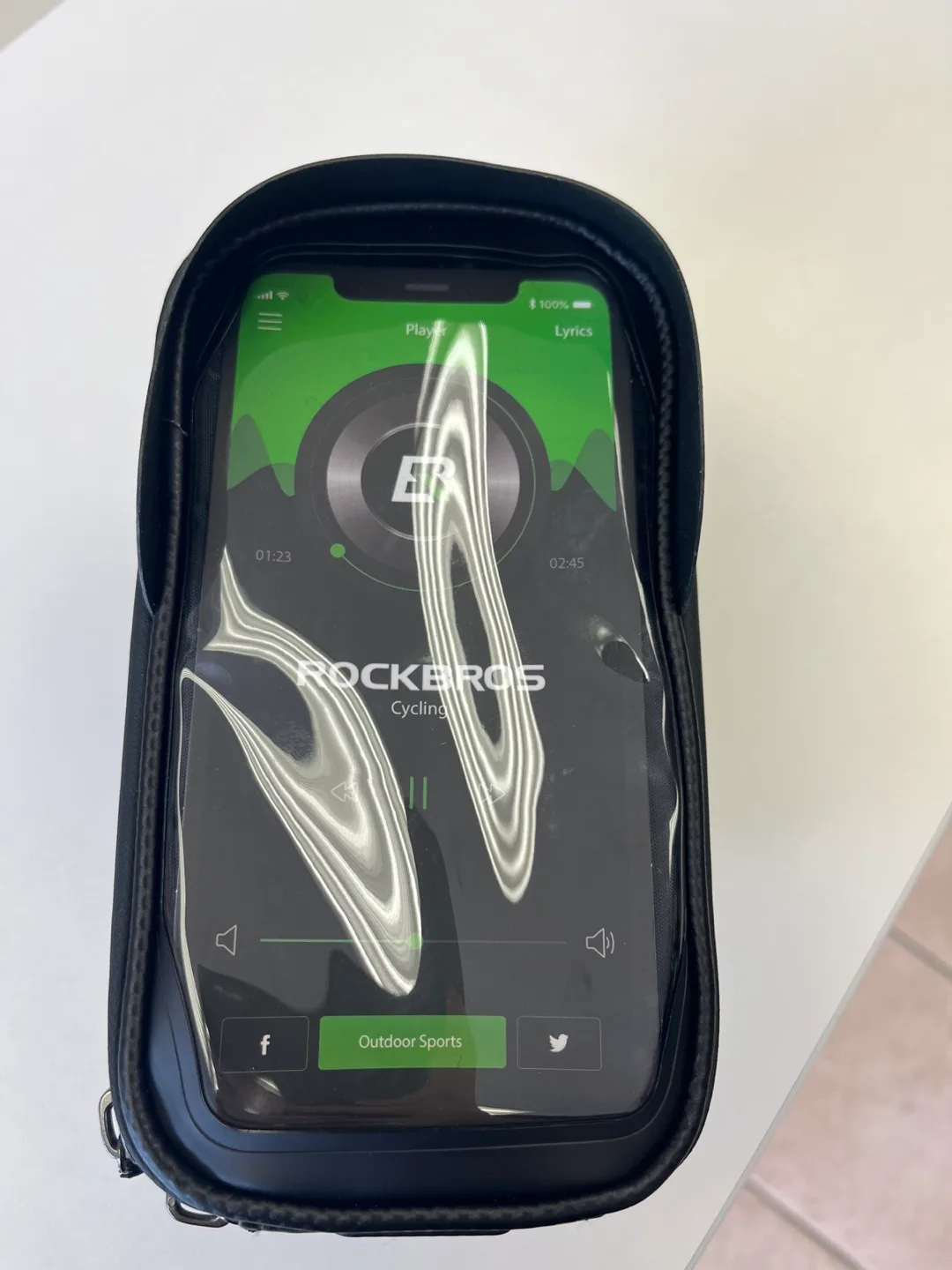 Cycling Phone Bag - Black thumbnail