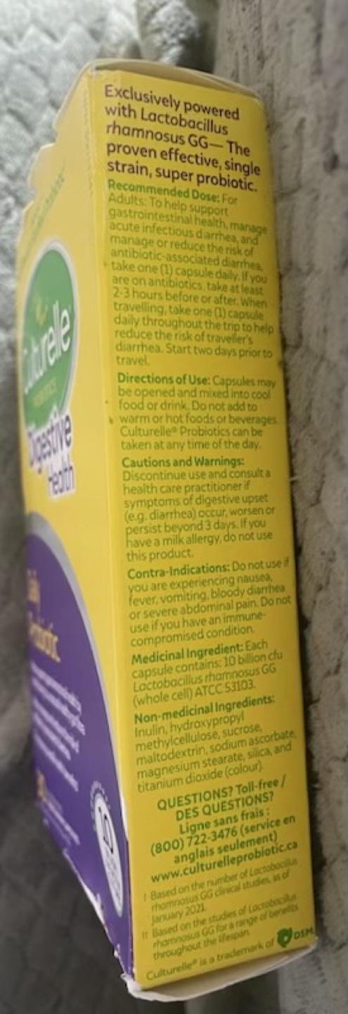 Culturelle Digestive Health Probiotic, 30 Capsules - photo 3