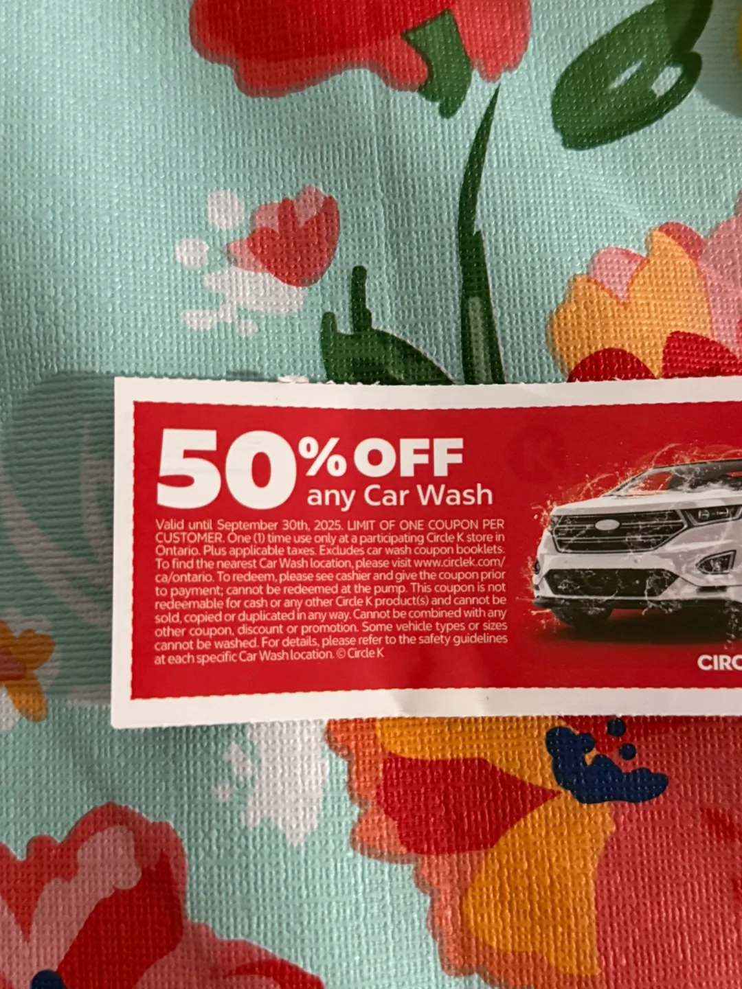 🧡Circle K 50% Off Car Wash Coupon thumbnail