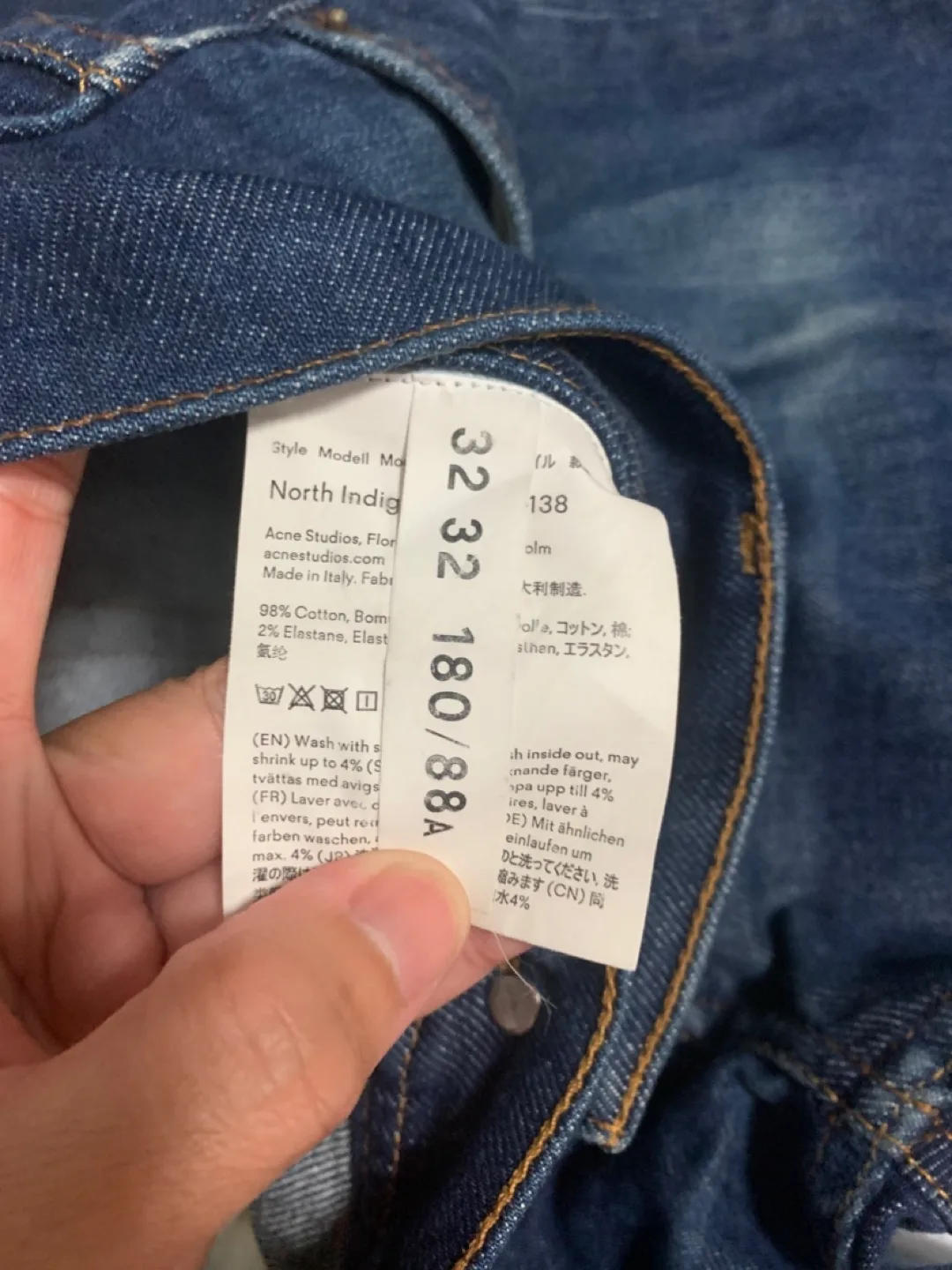 Acne Studios Bla Konst North Indigo Jeans image indicator(7)