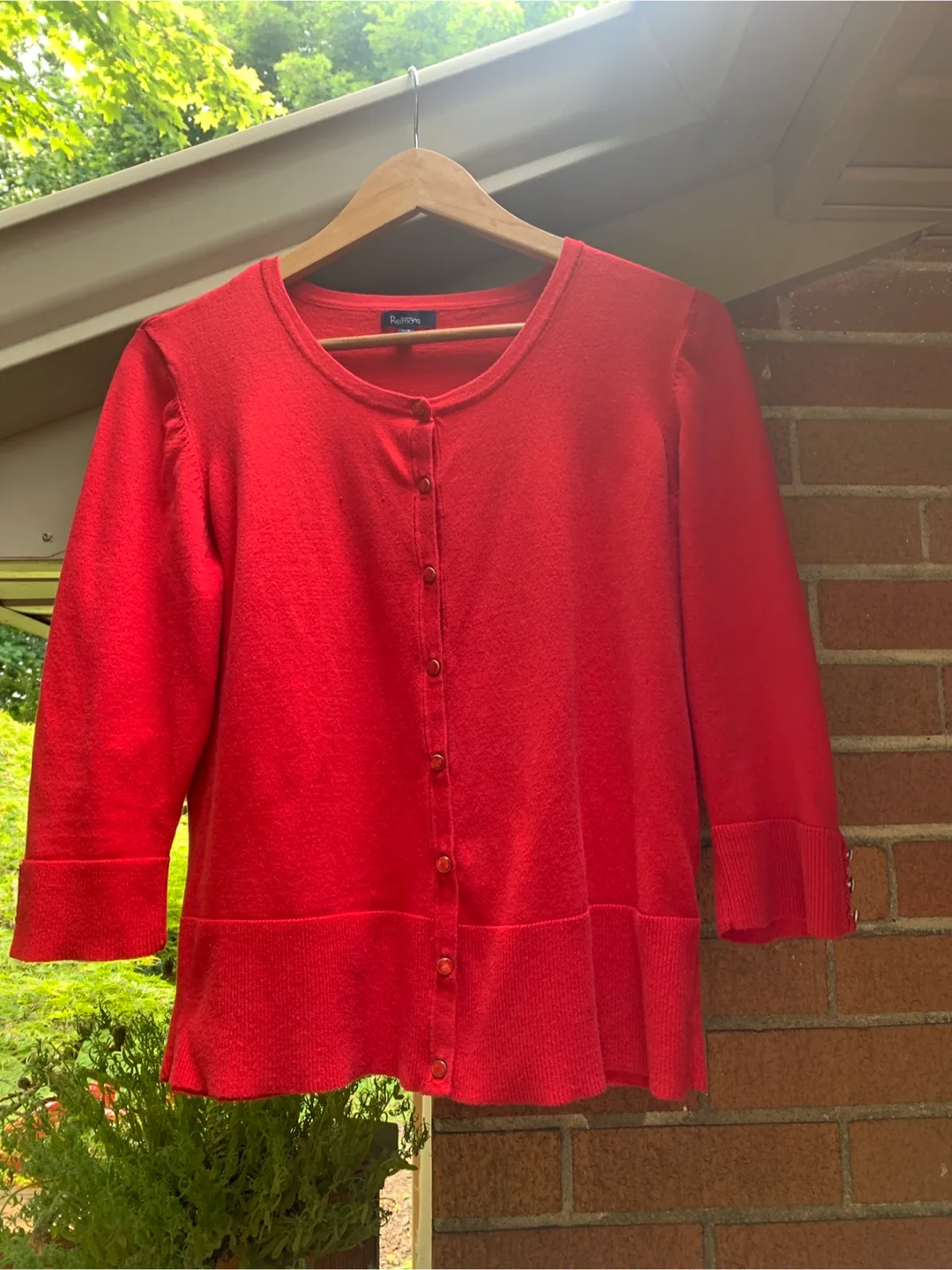 Reitmans Red Cardigan - Size L thumbnail