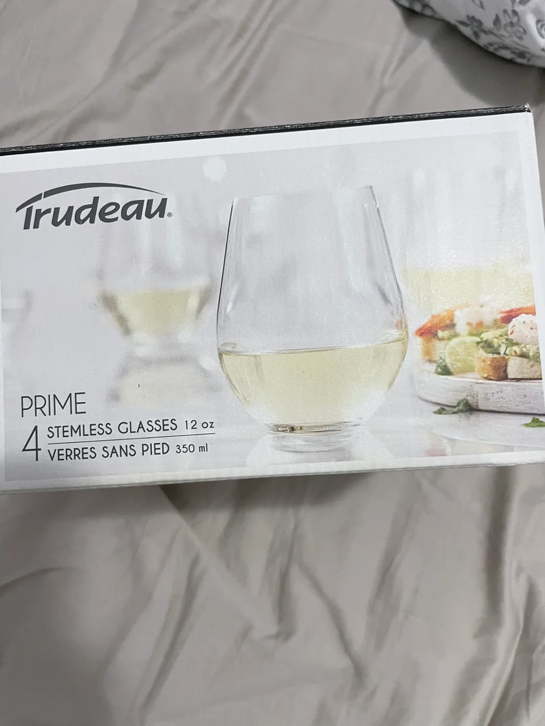 Trudeau Prime Stemless Glasses, 12 oz, Set of 4 thumbnail