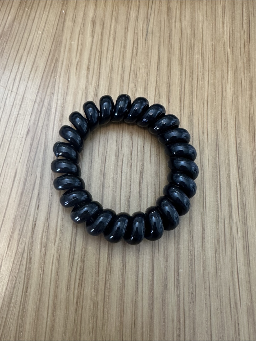 Black Spiral Cord Hair Ties - photo 2