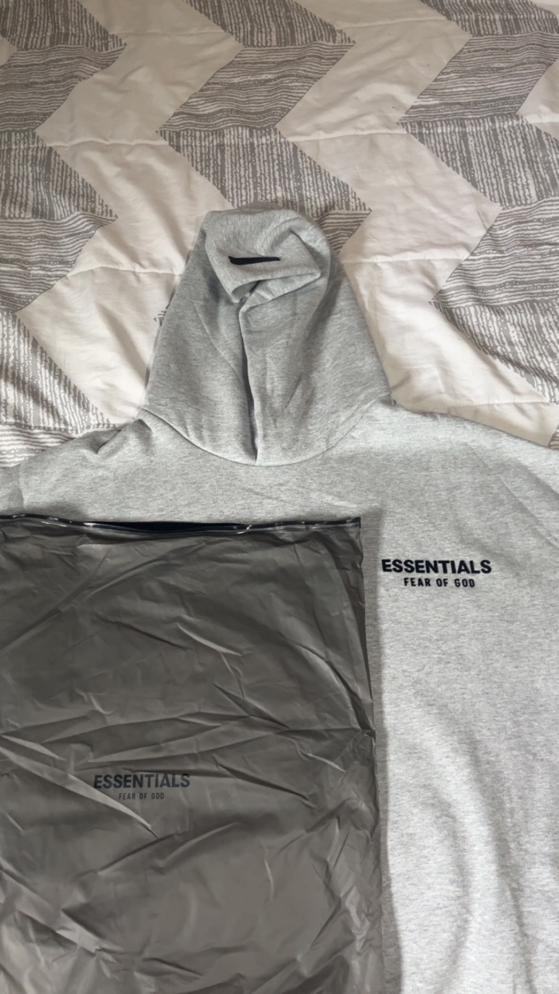 Essentials Fear of God Gray Hoodie