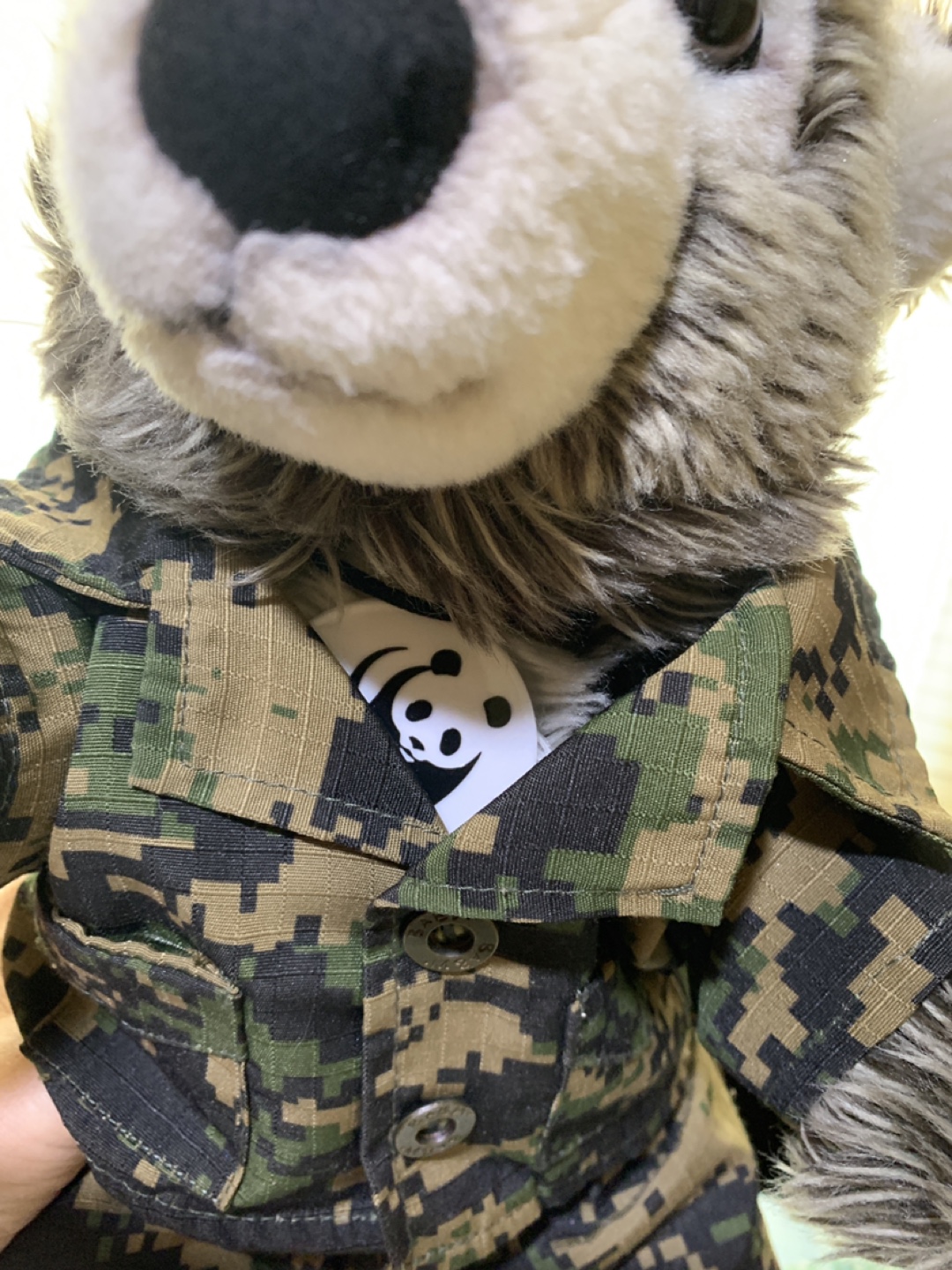 WWF Wolf Plush in Camo Outfit - photo 2