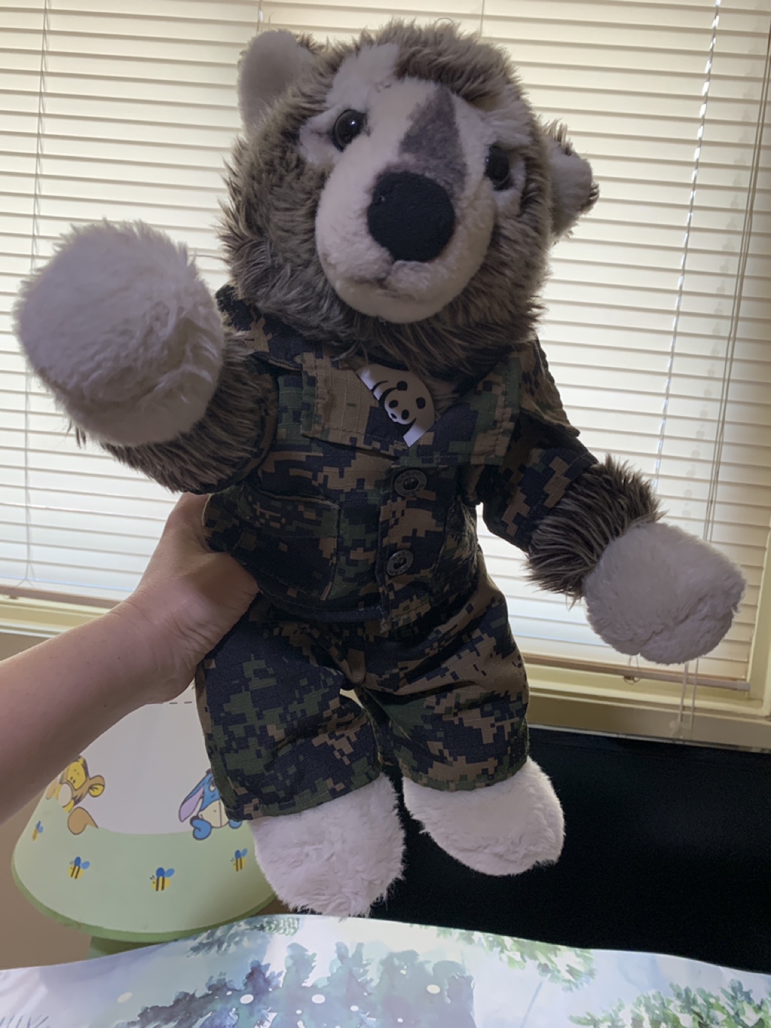 WWF Wolf Plush in Camo Outfit