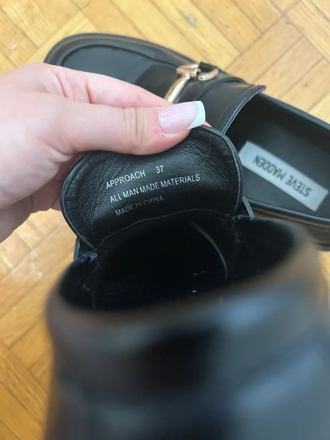 Steve Madden Black Loafers image indicator(4)