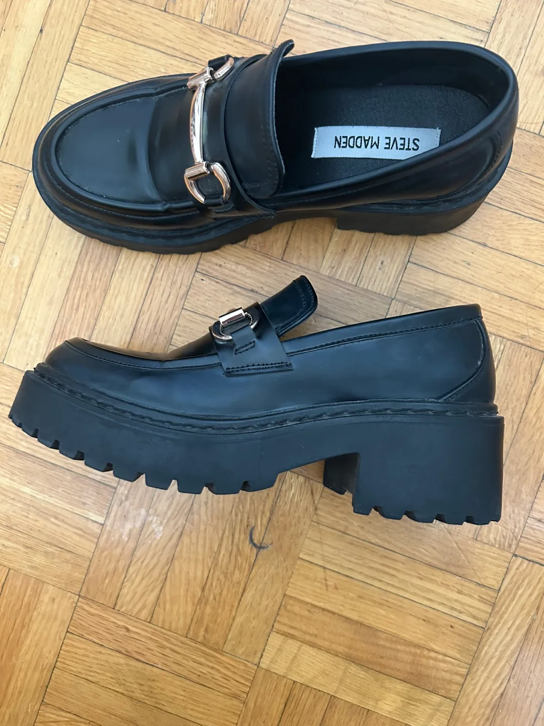 Steve Madden Black Loafers image indicator(2)