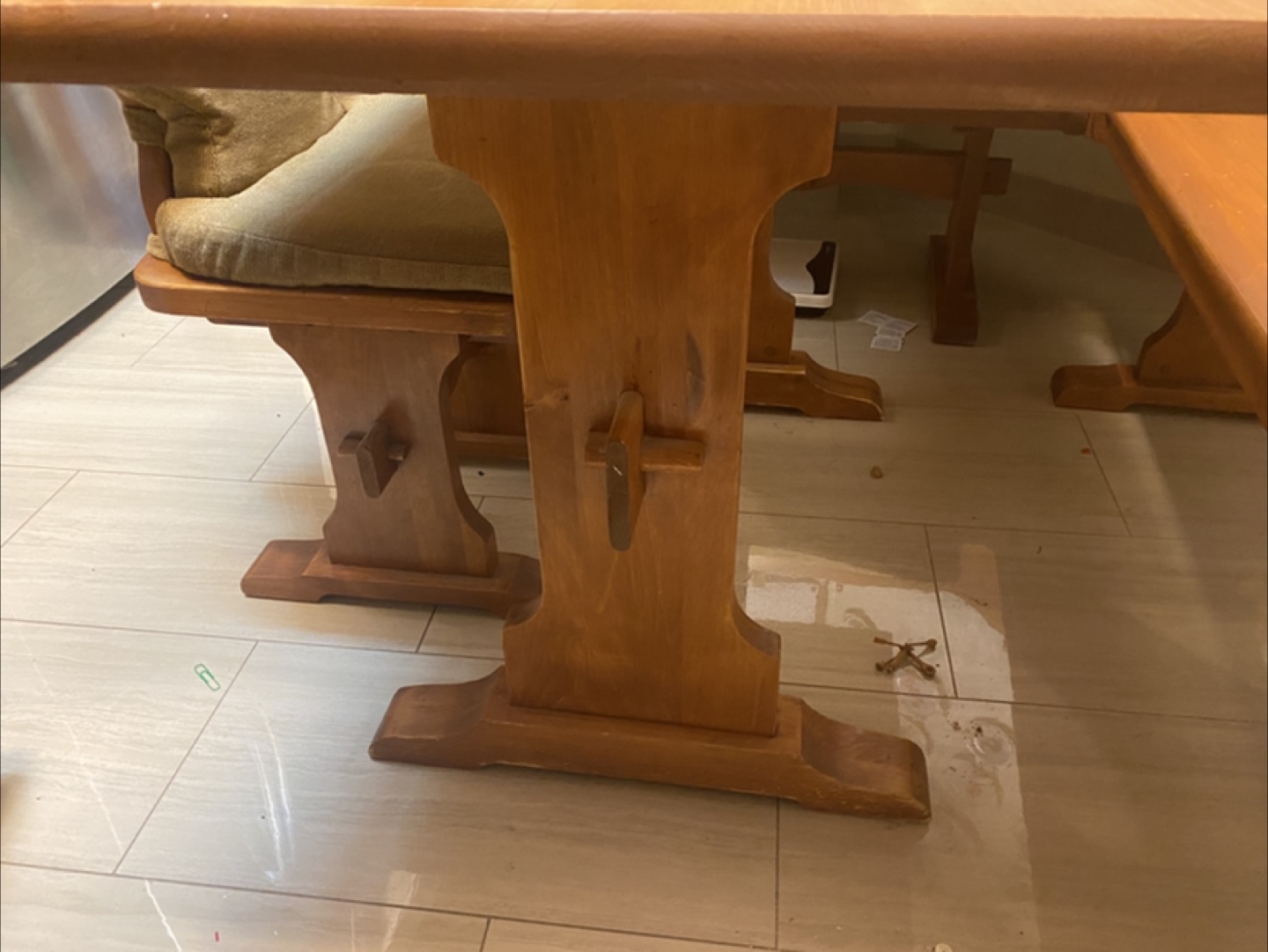 Wooden Dining Nook Set - photo 3