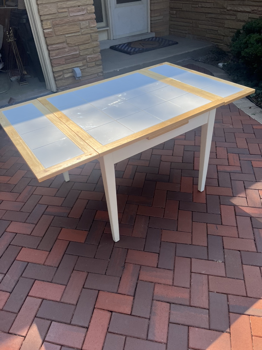 Extendable Tile Top Dining Table - photo 4