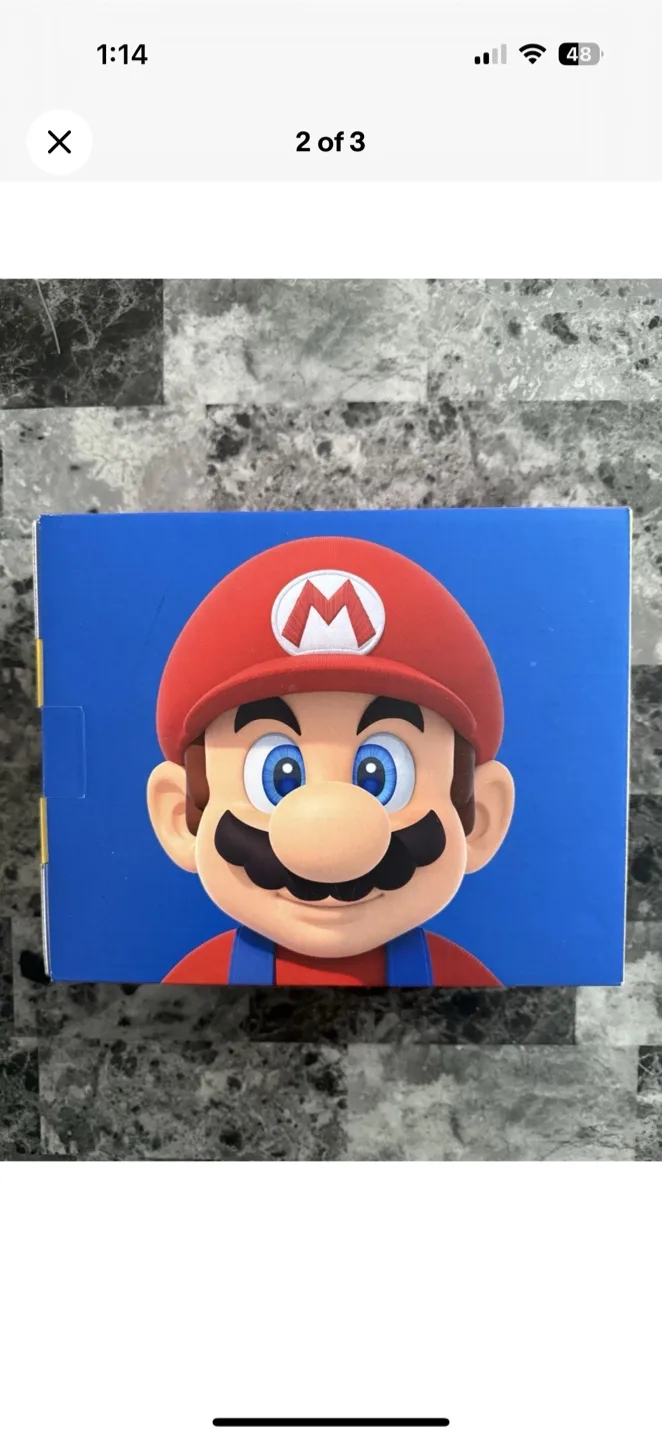 Nintendo Switch Mario Edition w/ Game Download NEW SEALED image indicator(2)