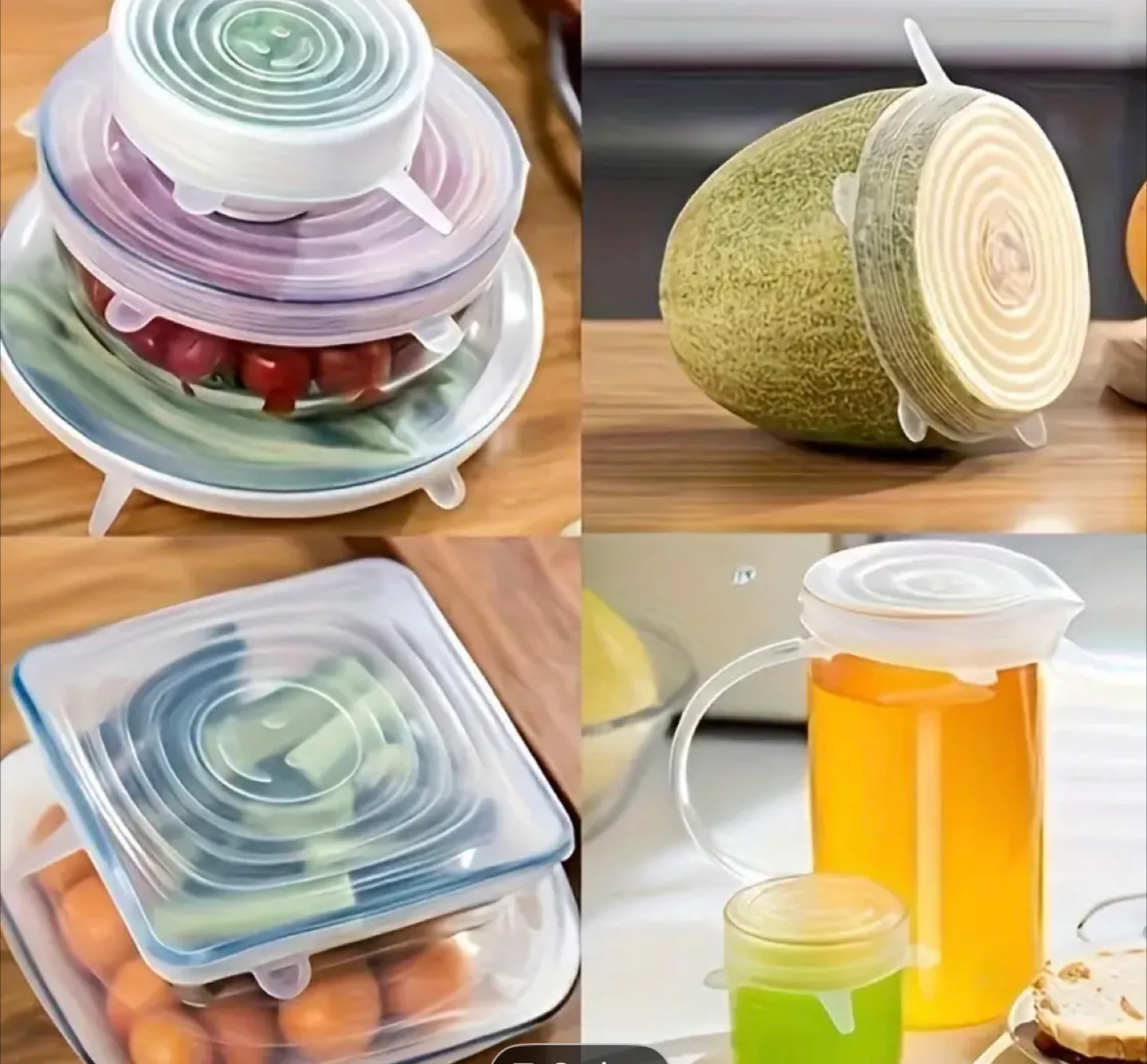 Reusable Silicone Stretch Lids - 6 sizes image indicator(6)