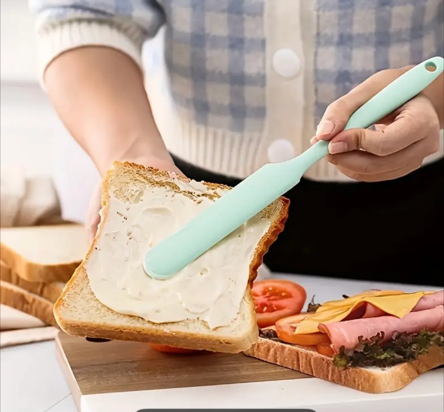 Silicone Spatula multi coloured image indicator(5)