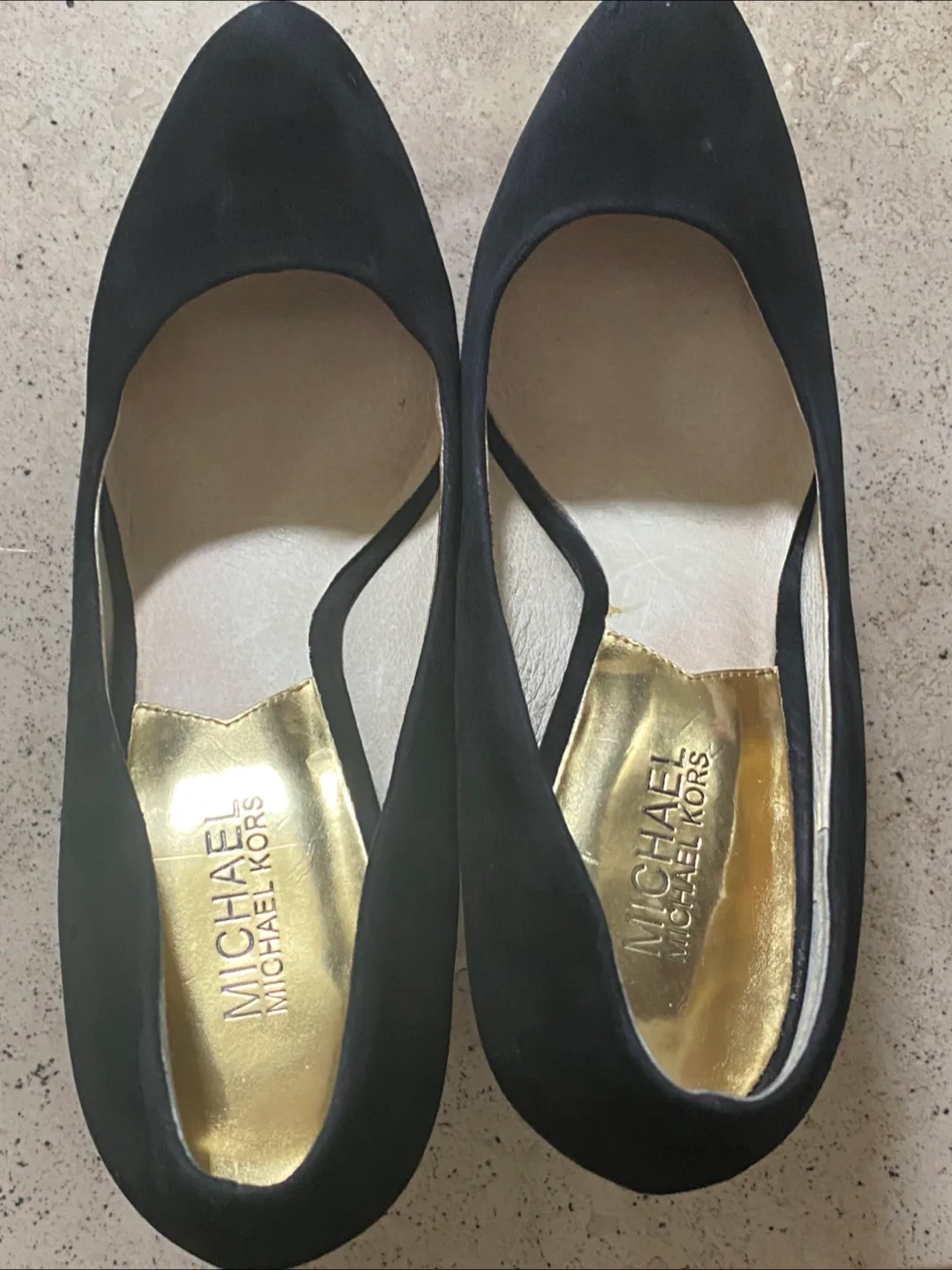 Michael Kors Black Suede Heels, 9.5 image indicator(5)