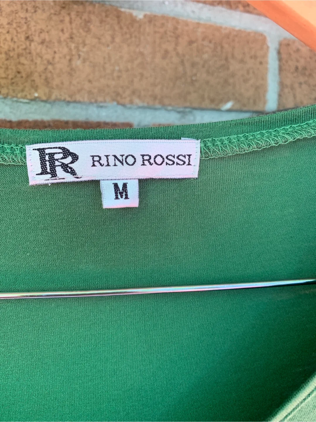 Rino Rossi Green V-Neck Top - Size M image indicator(4)
