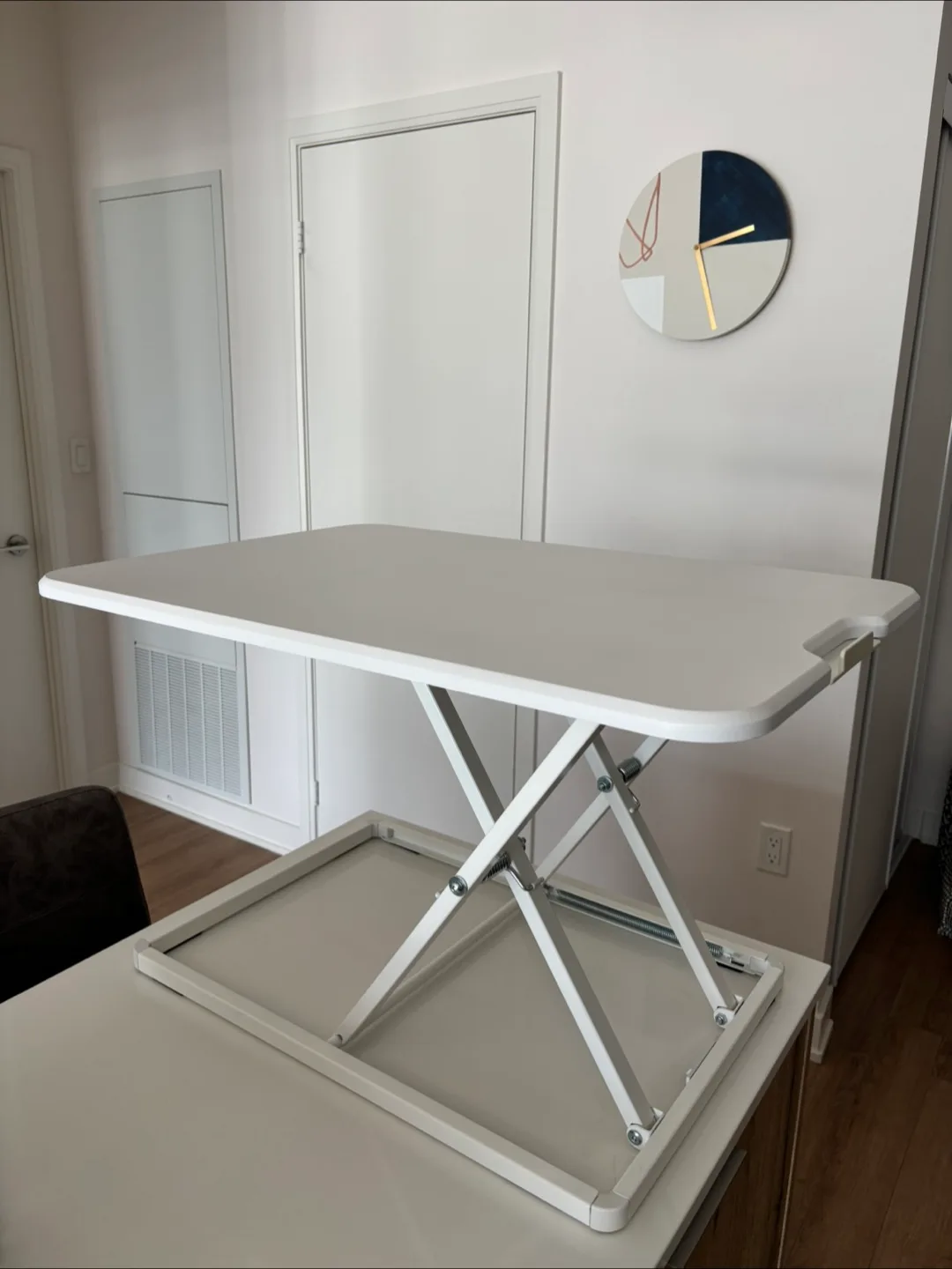 Adjustable Standing Desk Converter - White, VIVO thumbnail