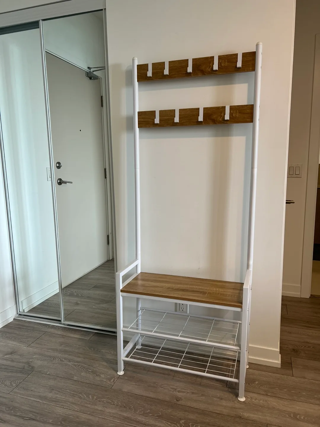 Coat Rack Shoe Rack Bench and Hall Tree Entryway thumbnail