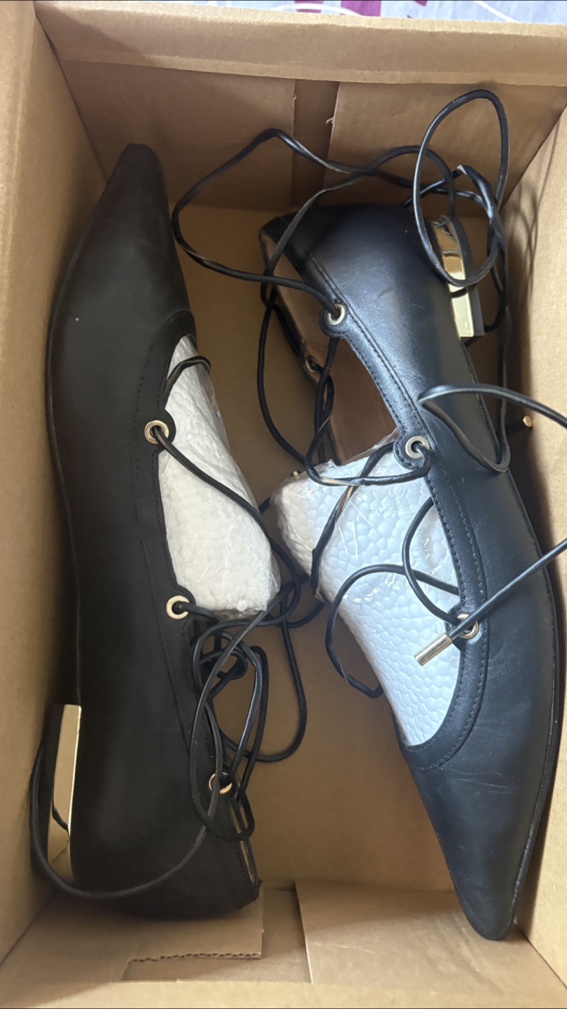 Aldo Alize-97 Black Lace-Up Flats - Size 8.5 - photo 4