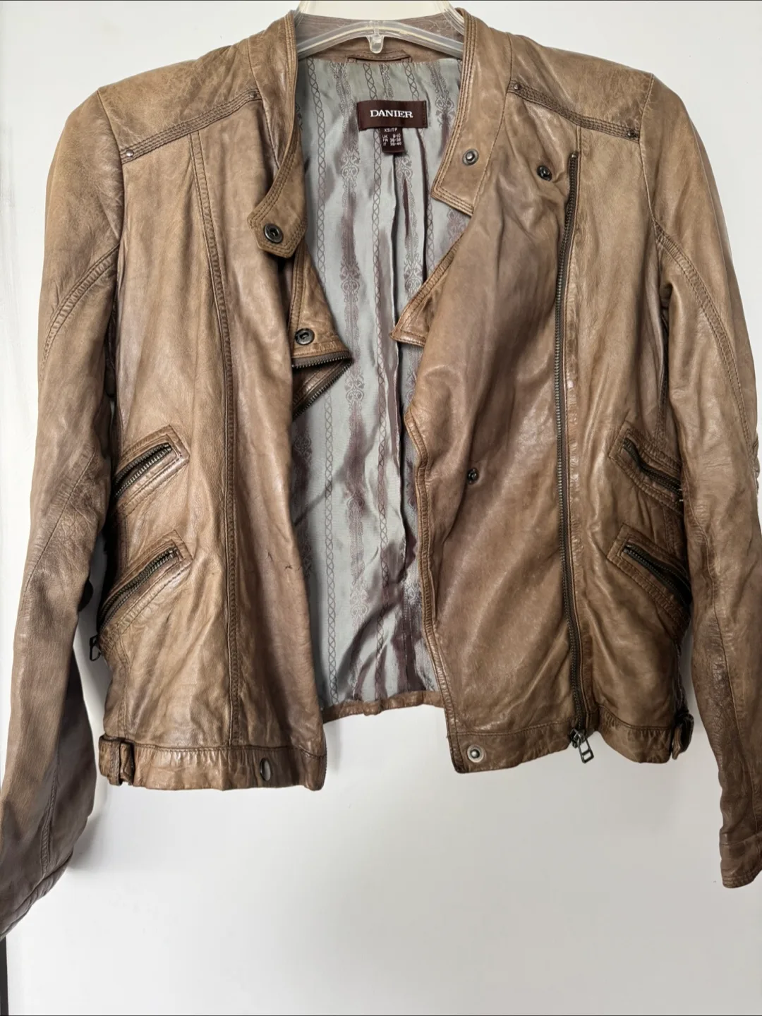 Danier Leather Jacket XS/TP but fits like a size 6/8 thumbnail