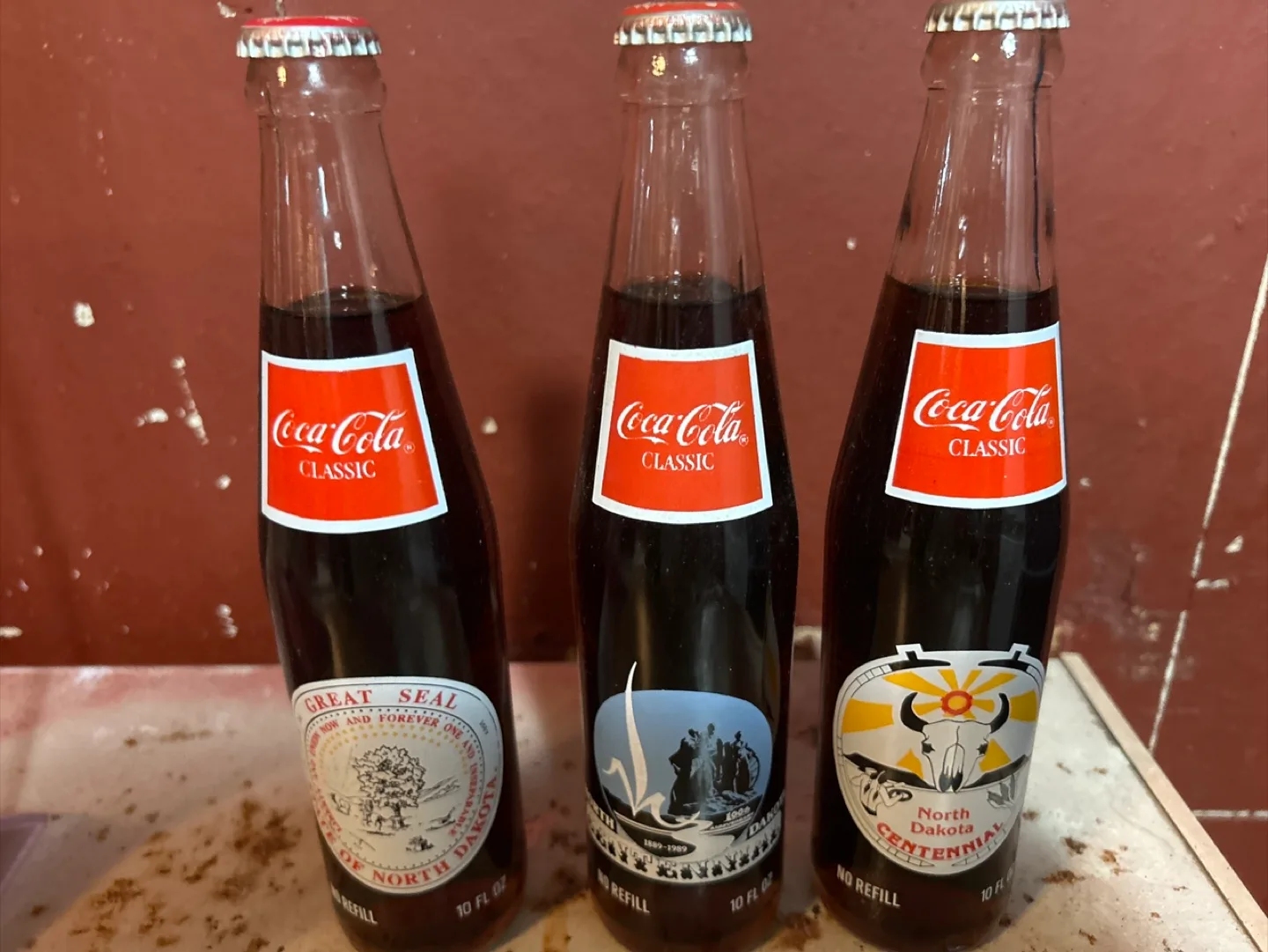 Coca-Cola Classic North Dakota Centennial Bottles thumbnail