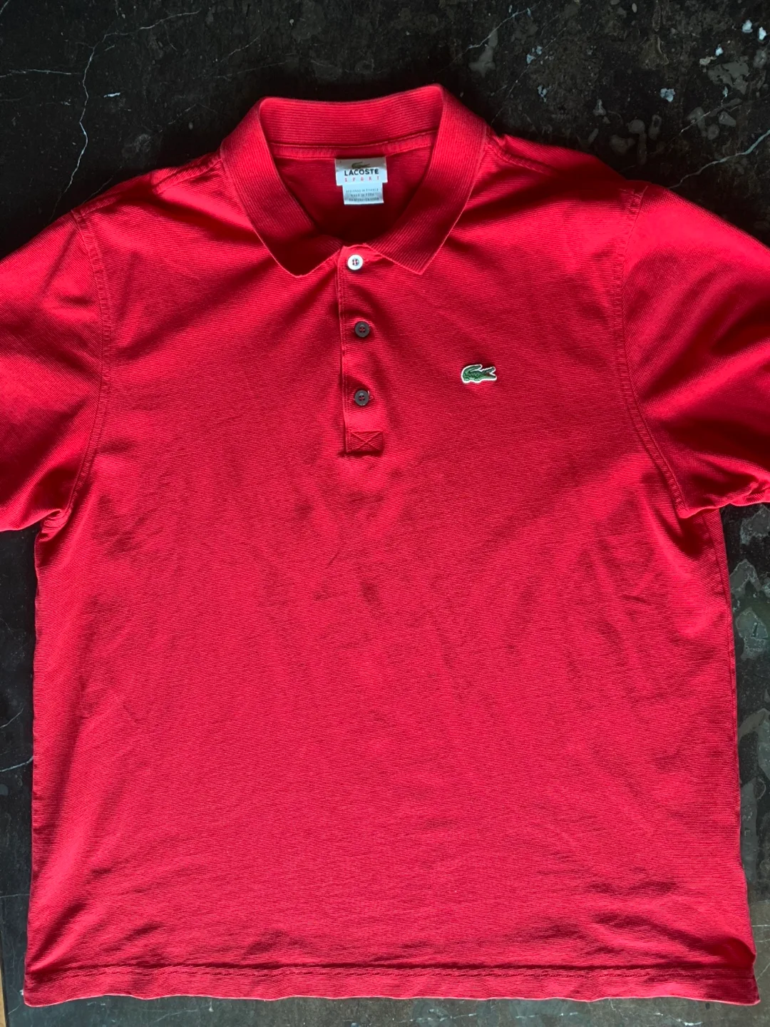 Lacoste Men’s Red Polo Shirt - Size 7 thumbnail