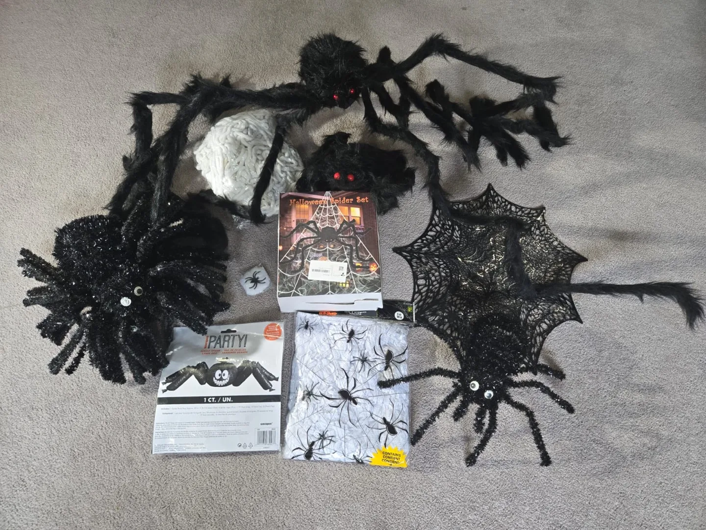 Halloween Spider Decorations bundle thumbnail