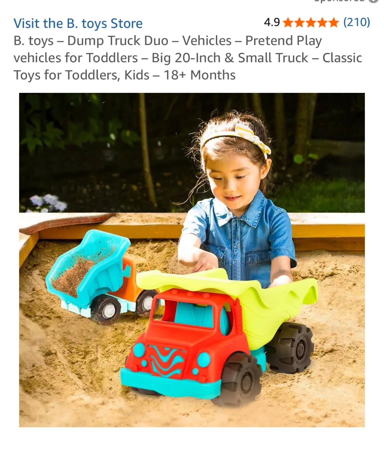 B. Toys Dump Truck Duo - Toy Trucks image indicator(7)