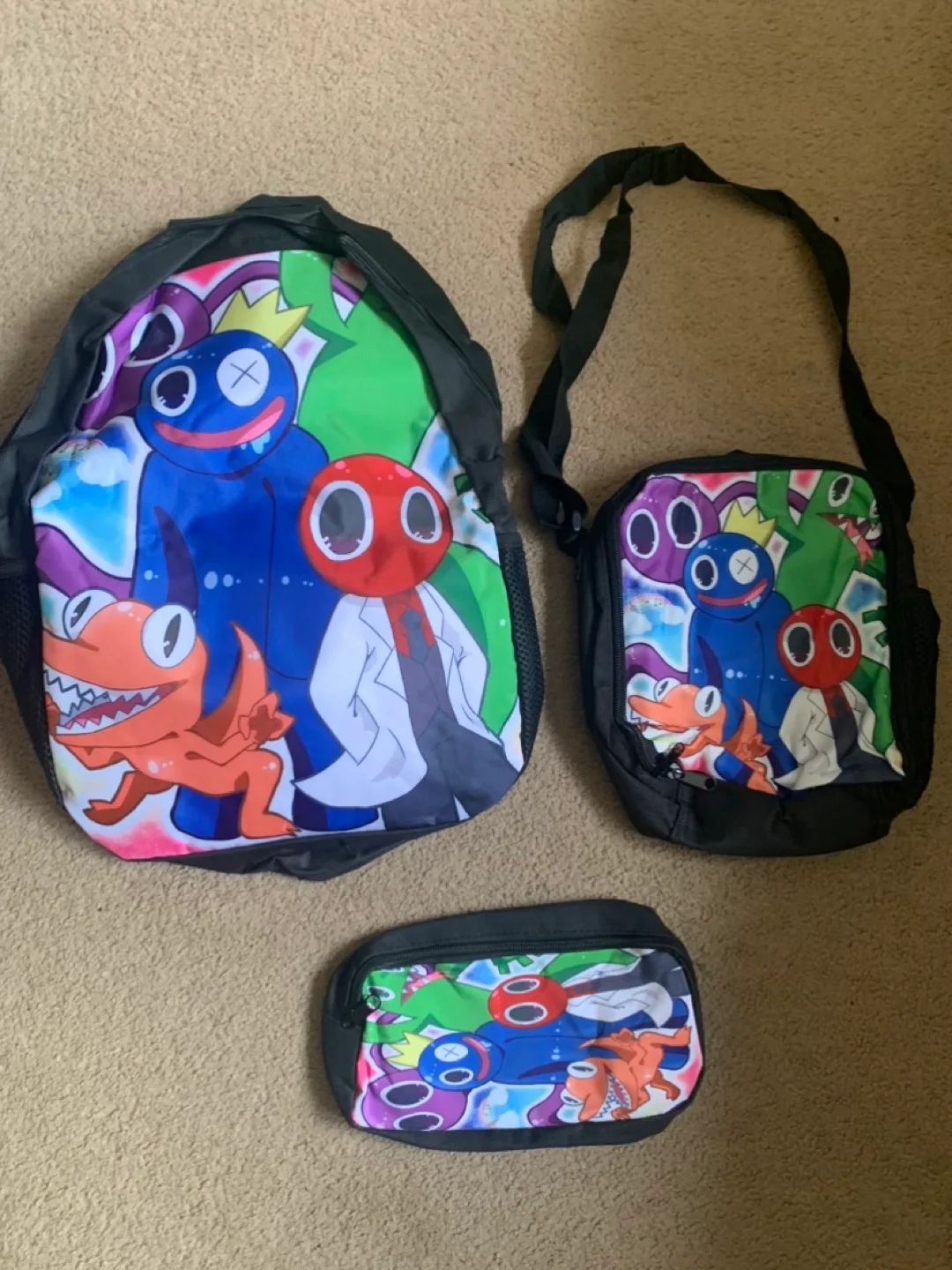 Rainbow Friends Backpack, Lunch Bag, Pencil Case Set thumbnail