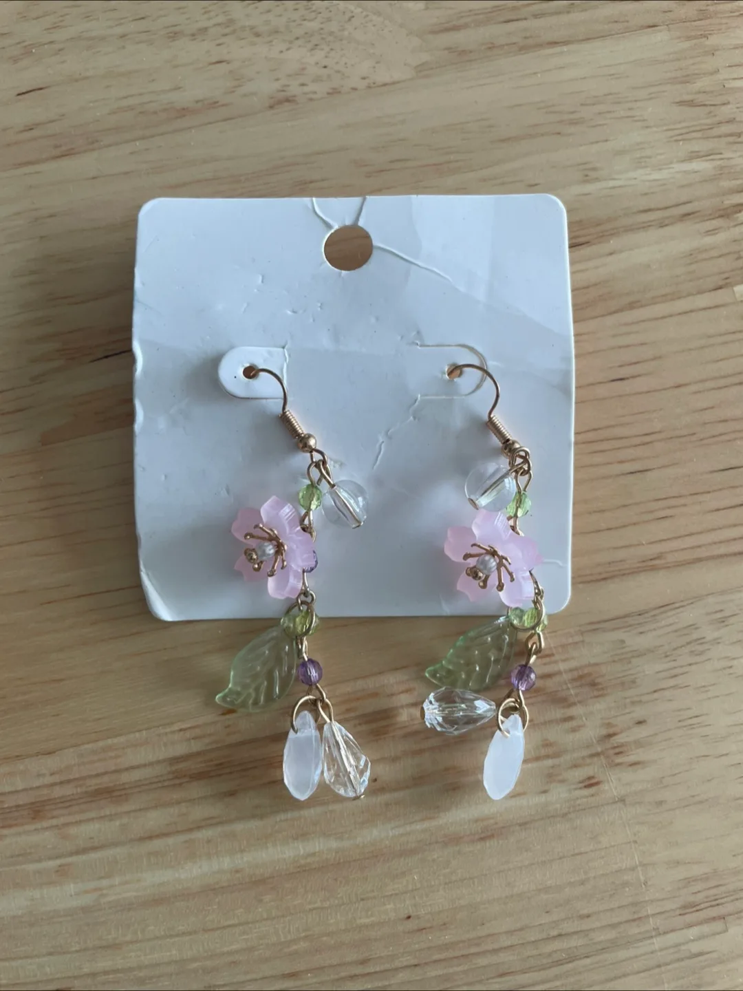 Floral Dangle Earrings - New thumbnail